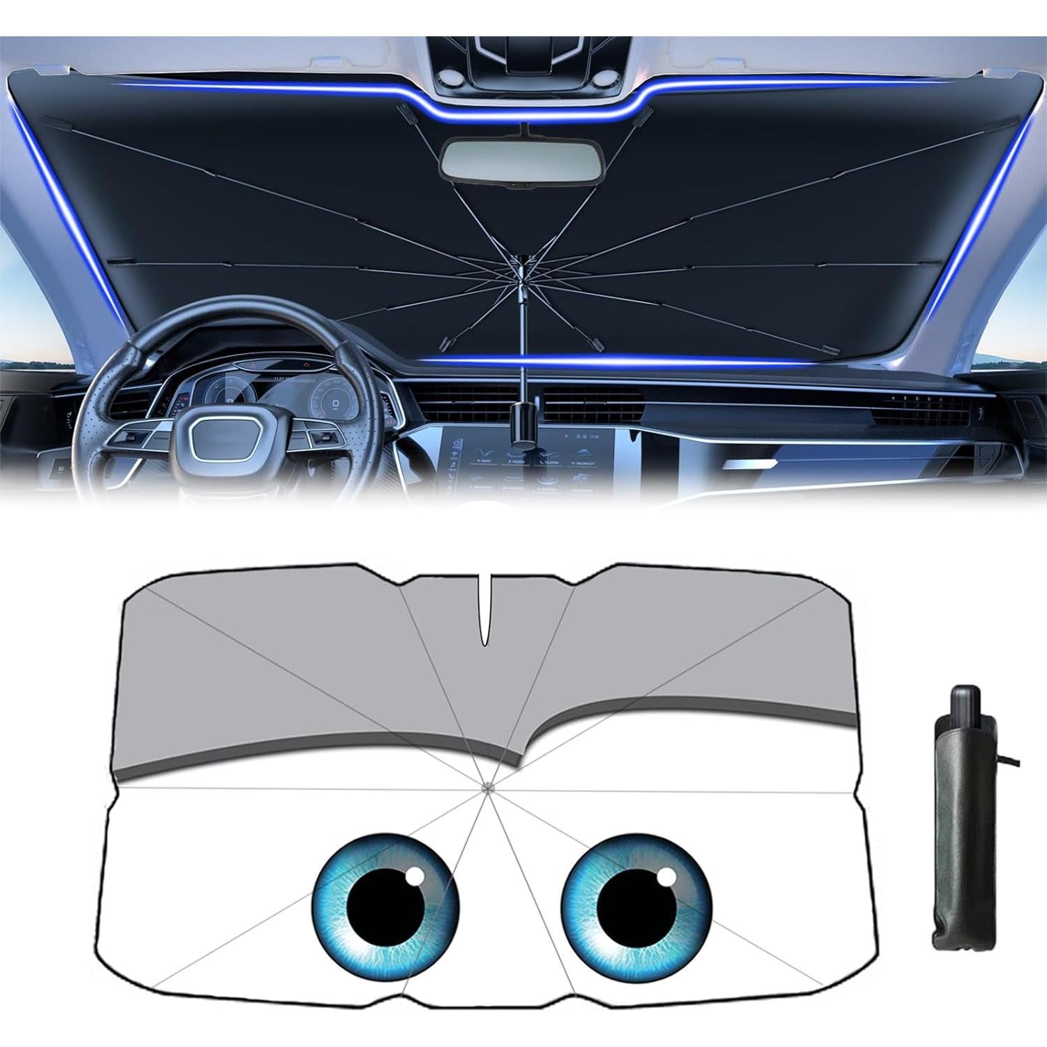 Parasoles para Parabrisas Coricha 2025 100% Oscurecimiento Gris