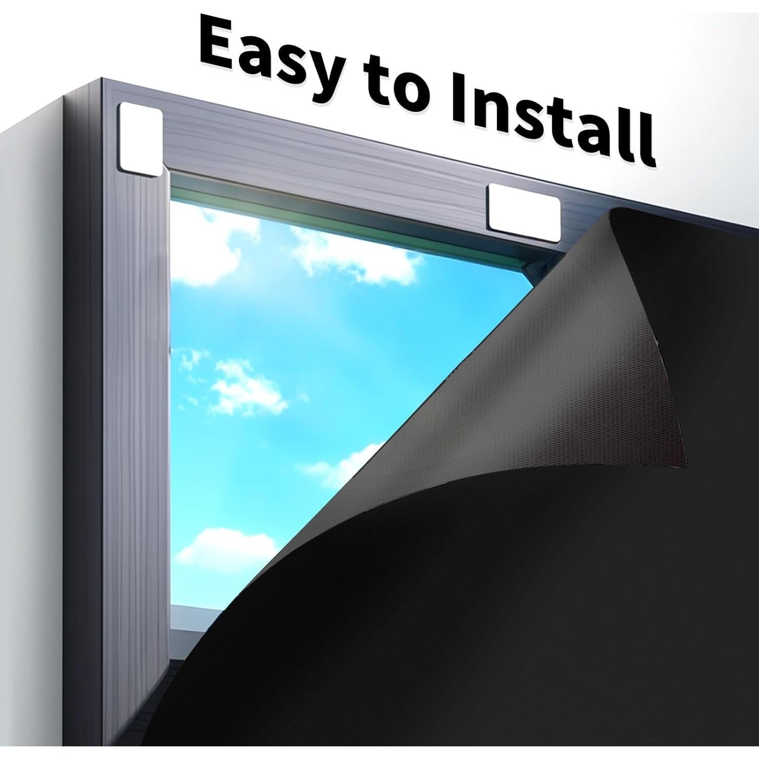 Cortina Blackout AIFOTO 100% Oscura 67x50cm Protección UV