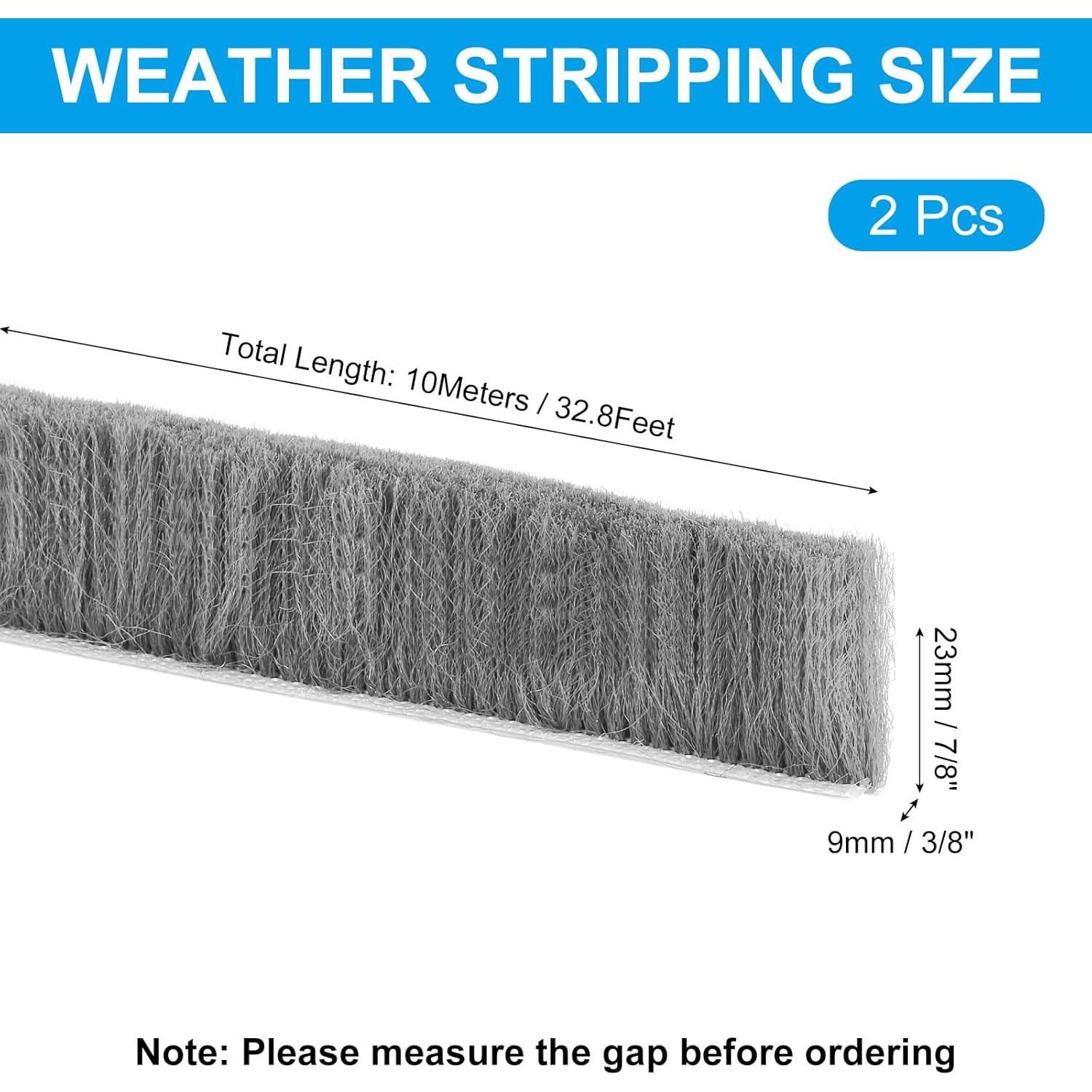 Tira de Sellado Autoadhesiva PATIKIL 10m Gris para Puertas y Ventanas