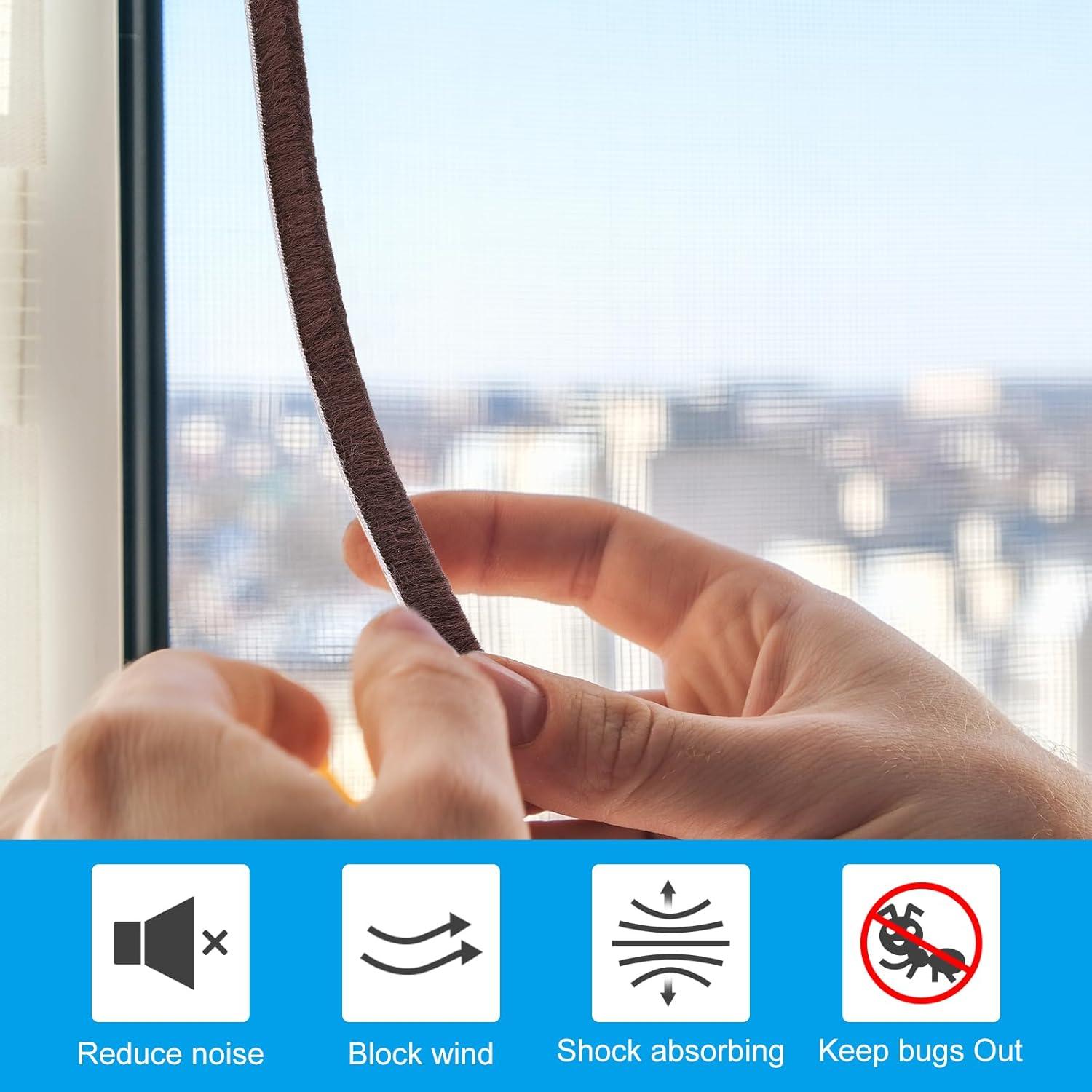 Tira de Sellado Autoadhesiva PATIKIL 10m Gris para Puertas y Ventanas