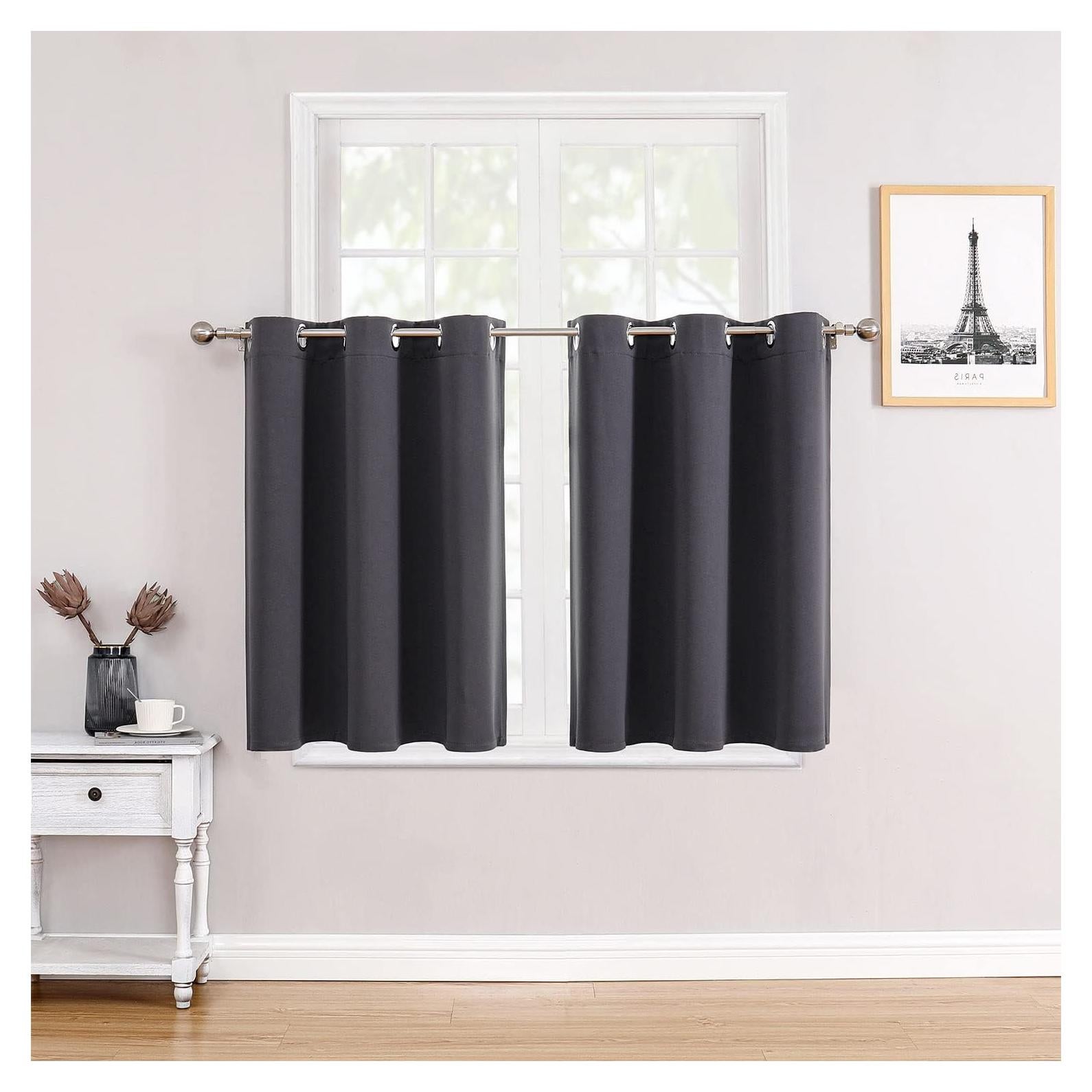 Cortinas Térmicas Aislantes ChrisDowa 2 Paneles 106.68x91.44cm Gris