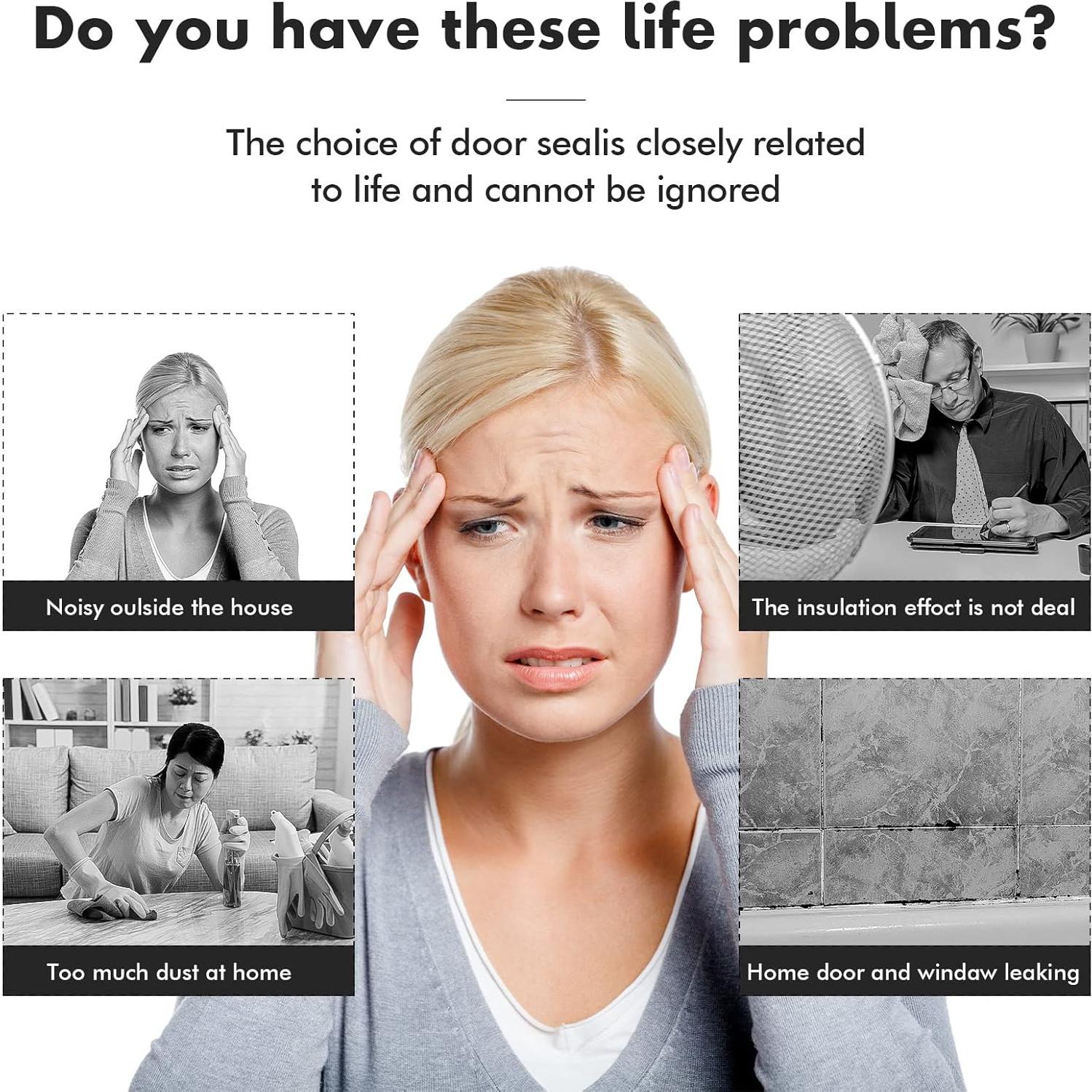 Tira de Sellado para Puertas BBTO 18.29m Aislante Acústico Blanco