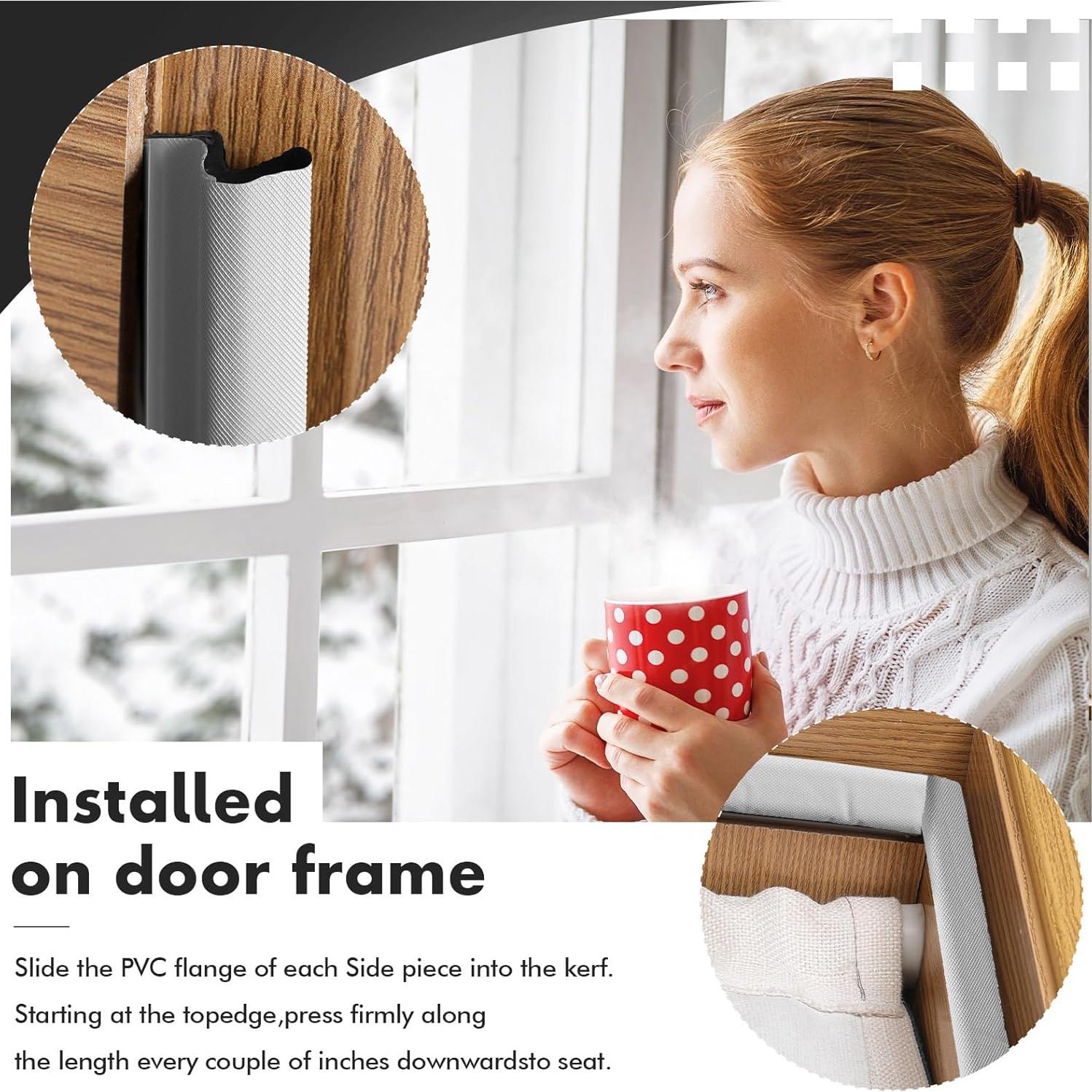 Tira de Sellado para Puertas BBTO 18.29m Aislante Acústico Blanco