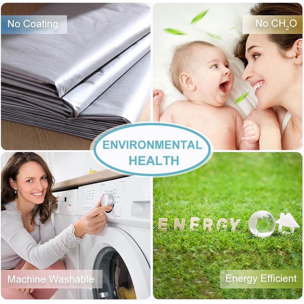 Cortinas Opacas RYB HOME 42x45 cm Aislantes 2 Paneles Negro