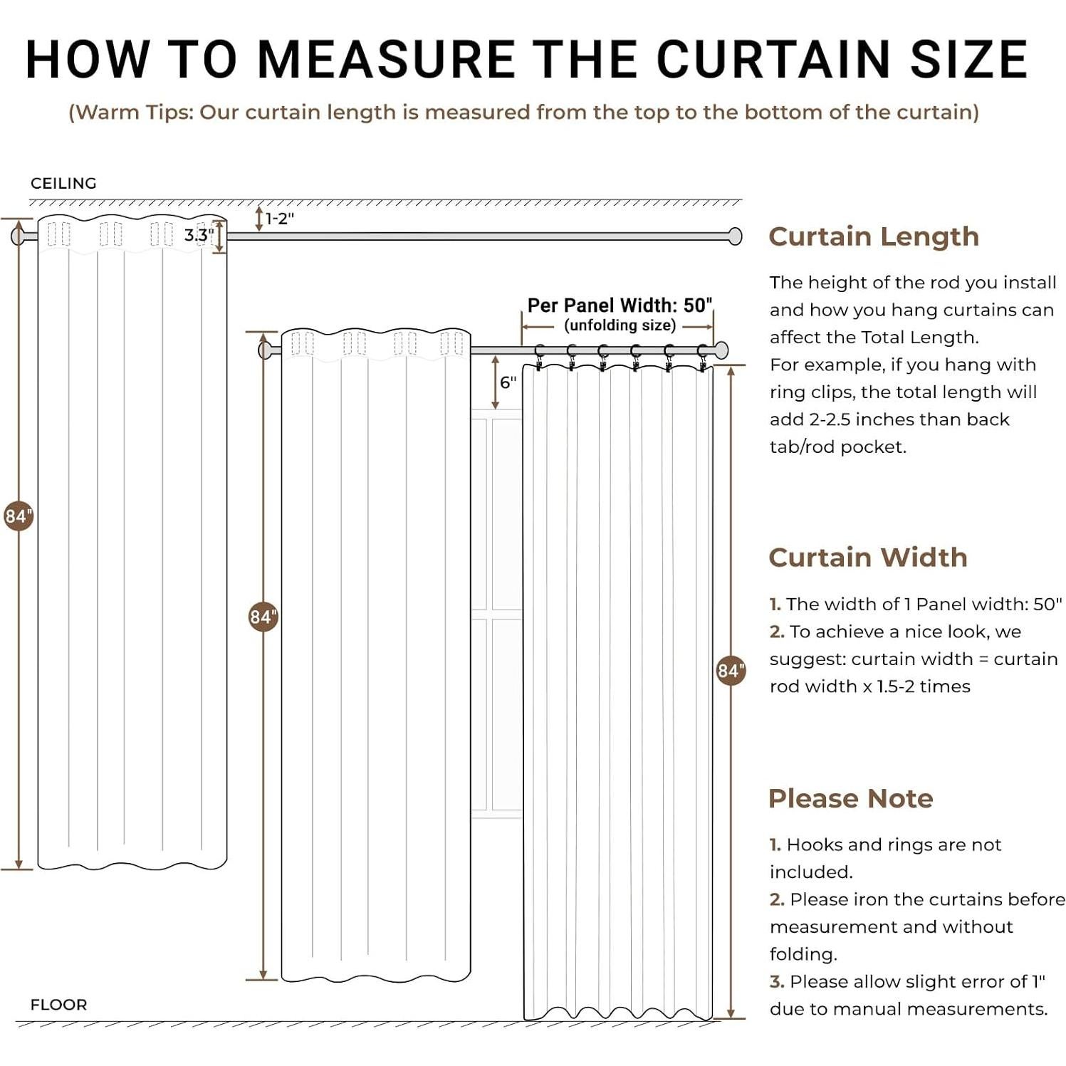 Cortinas Opacas INOVADAY 100% Lino 127x213 cm 2 Paneles Avena