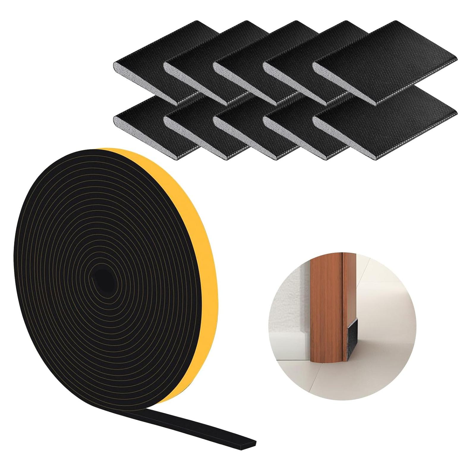 Tira de Sellado para Puerta YOGEYOGE 4.88m Aislante Acústico