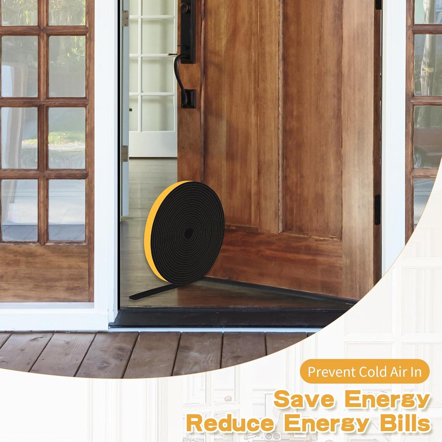 Tira de Sellado para Puerta YOGEYOGE 4.88m Aislante Acústico