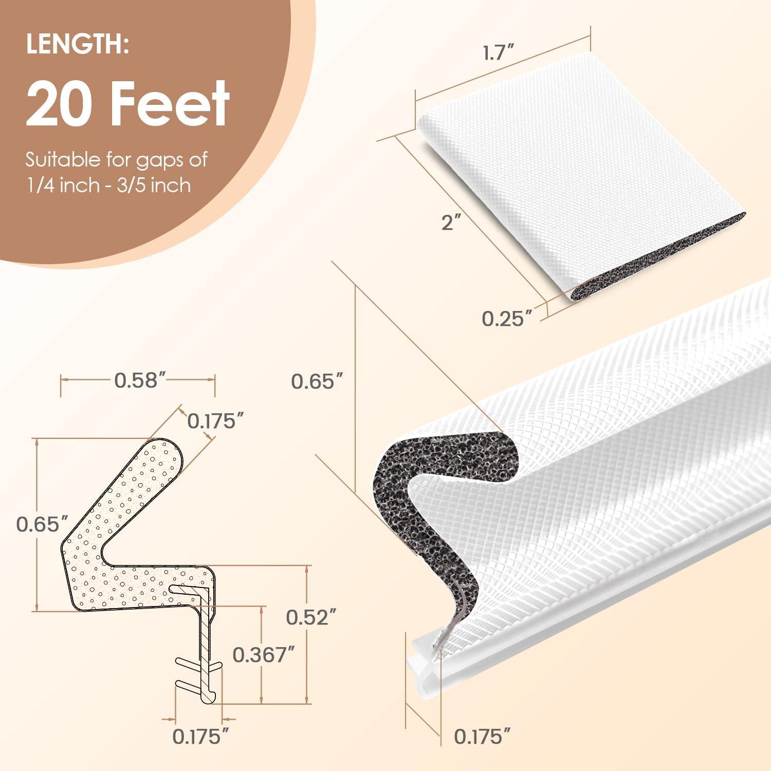 Sello de Puerta con Burlete Kerf OTIIALOT 6.1m Blanco