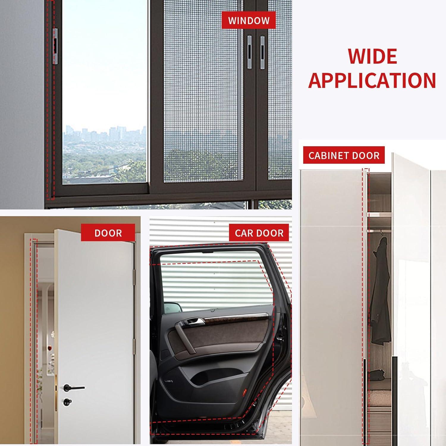 Sello de Puerta Aislante SILIENTWERK 40 Pies Blanco 8 PCS