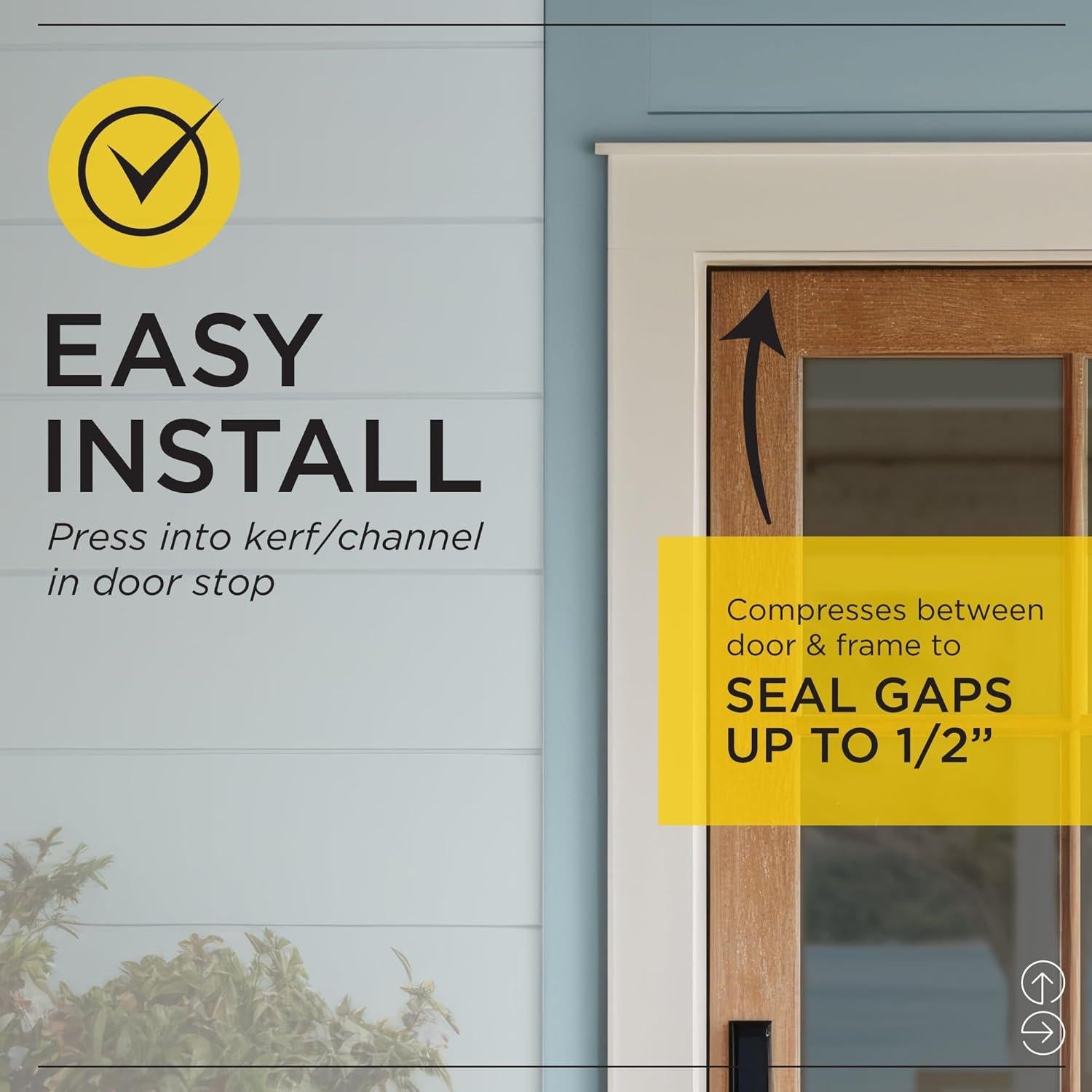 Kit de Sello para Puerta M-D 91.44x213.36 cm Aluminio y Vinilo