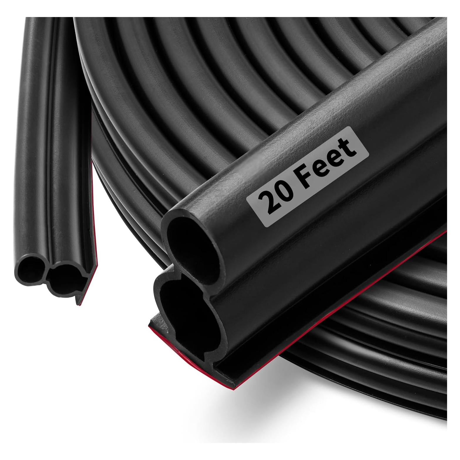 Tira de Goma Aislante Fingwerk 6.1m Autoadhesiva Negra