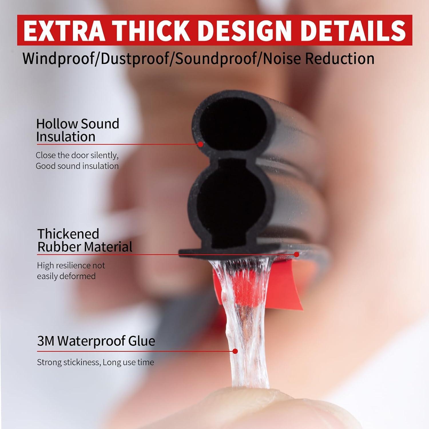 Tira de Goma Aislante Fingwerk 6.1m Autoadhesiva Negra