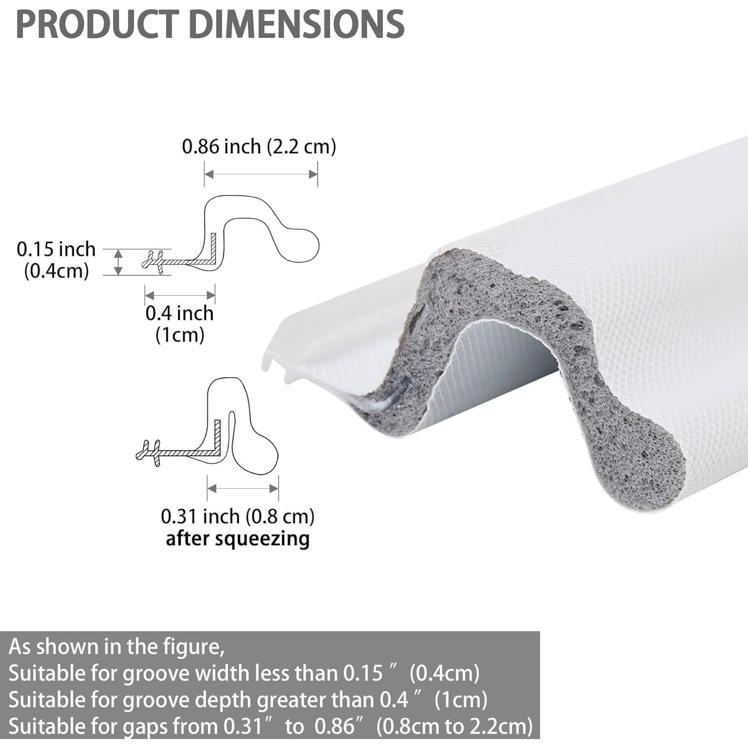 Sello de Puerta y Ventana Hungbak 6.1m Blanco Aislante
