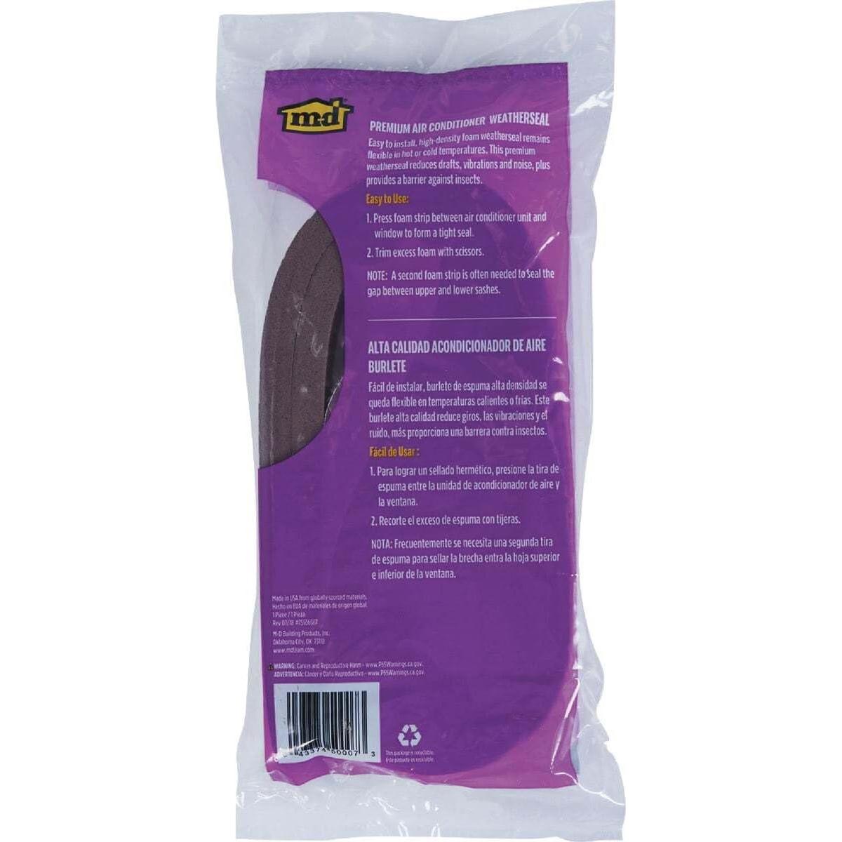 Sellador para Aire Acondicionado M-D 50007 1.27 cm x 106.68 cm Marrón