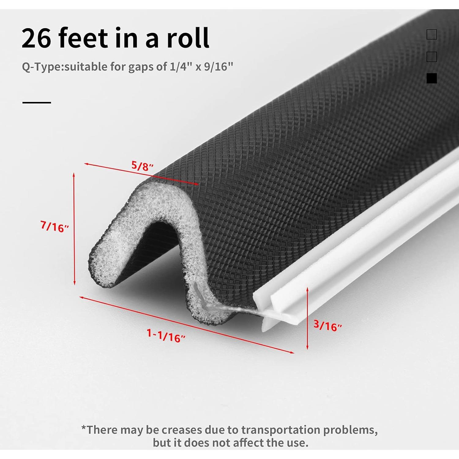 Kit de Sellado y Aislante para Puertas SZZSAF 7.92m Espuma PU Negra