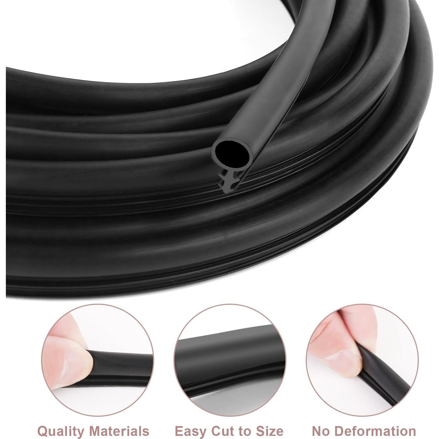 Sello de Aislamiento Kerf Gangdise 6.35mm x 9.14m Negro