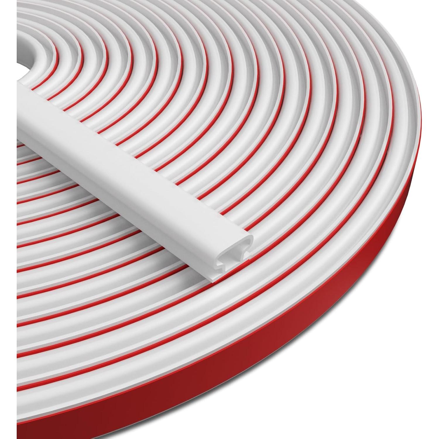 Tira de Sellado Acústico JSIWOTH 20 Pies Goma Blanca