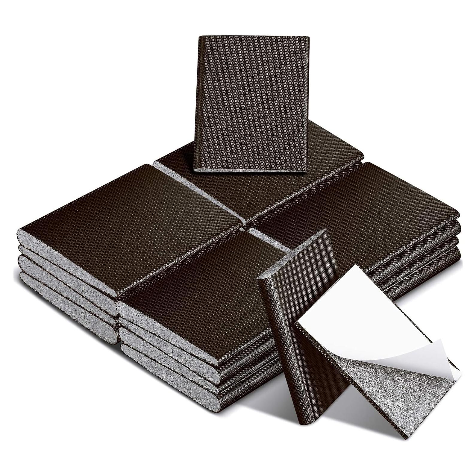 Zonon 16 Piezas Sello de Esquina Aislante para Puerta Marrón