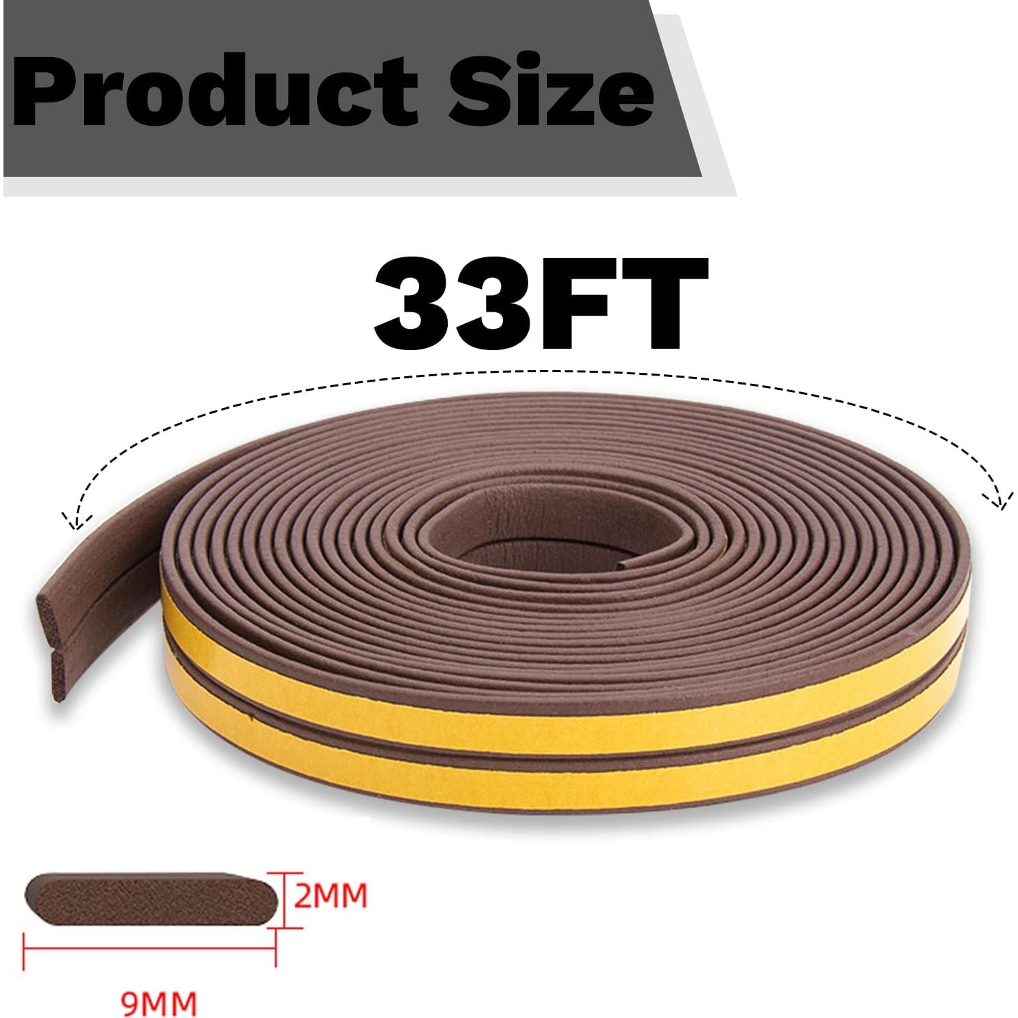 Tira de Sellado Aislante Qoqooice 1.9cm x 12.7cm Marrón