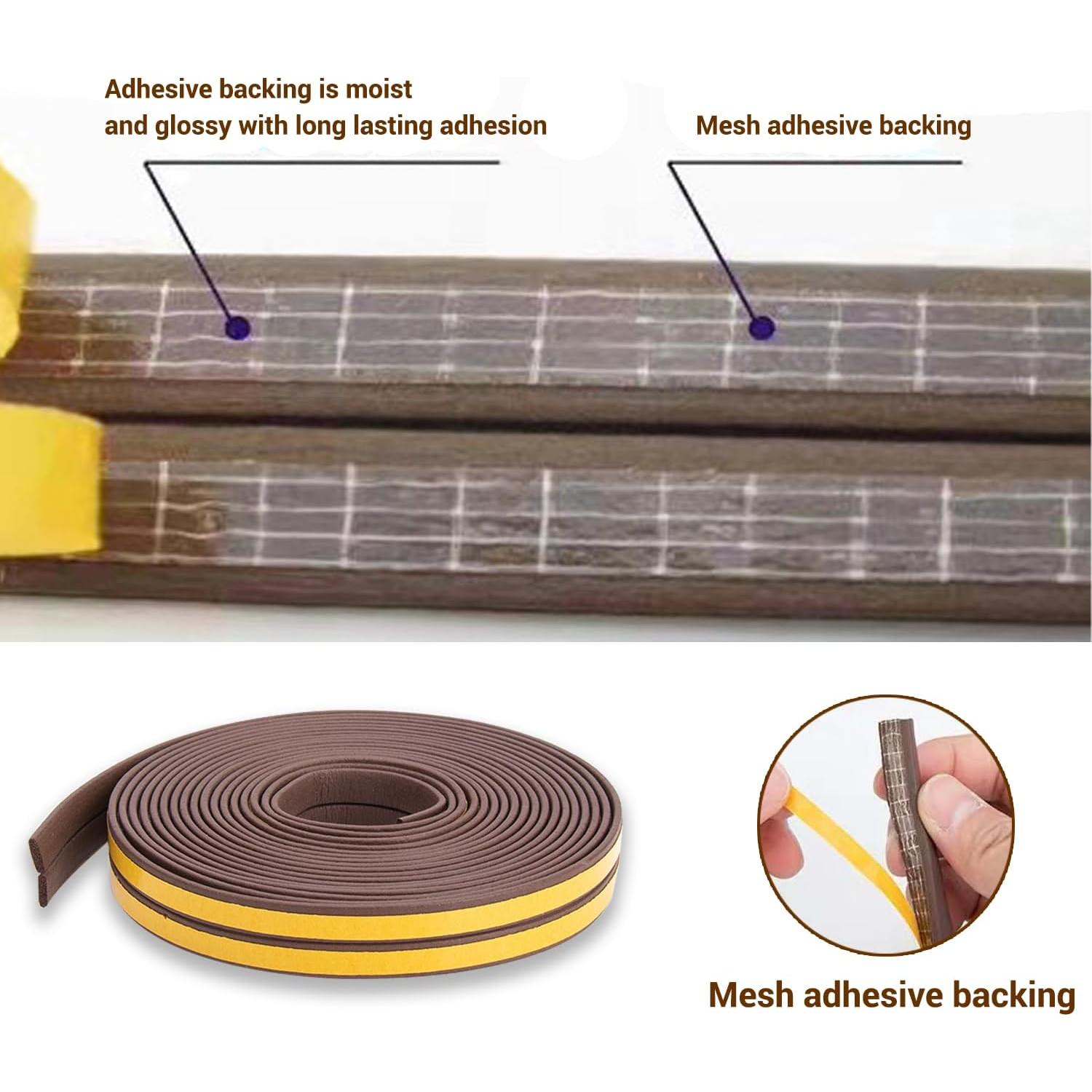 Tira de Sellado Aislante Qoqooice 1.9cm x 12.7cm Marrón