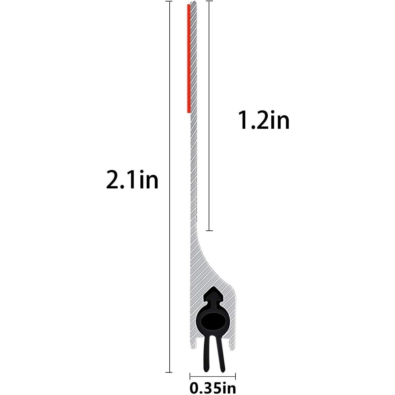 Sello de puerta USUKUE de aluminio 92.7 cm negro para corrientes de aire