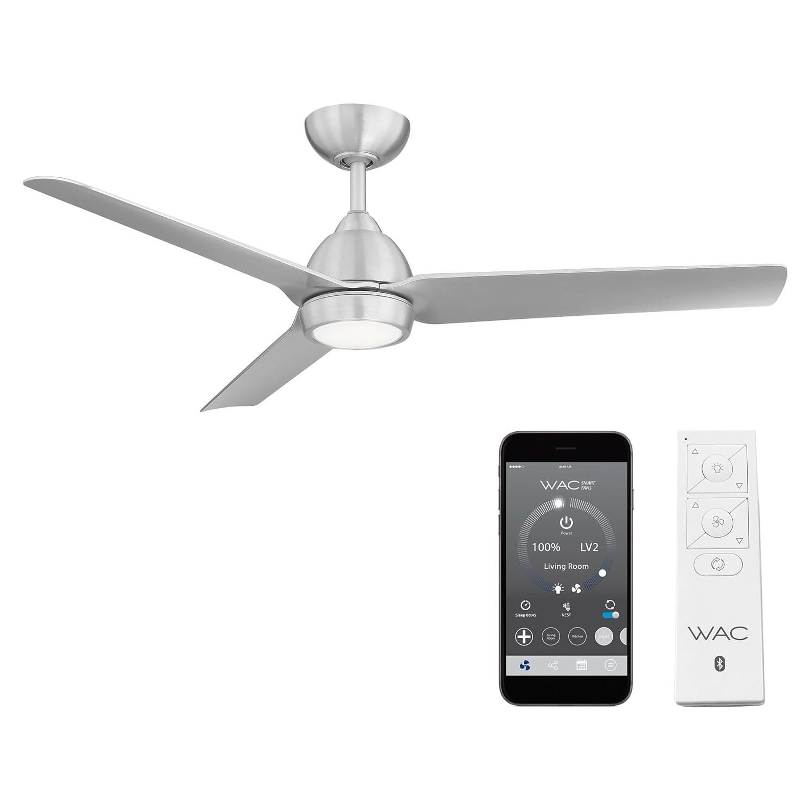 Ventilador de Techo WAC Mocha 137cm LED Control Remoto