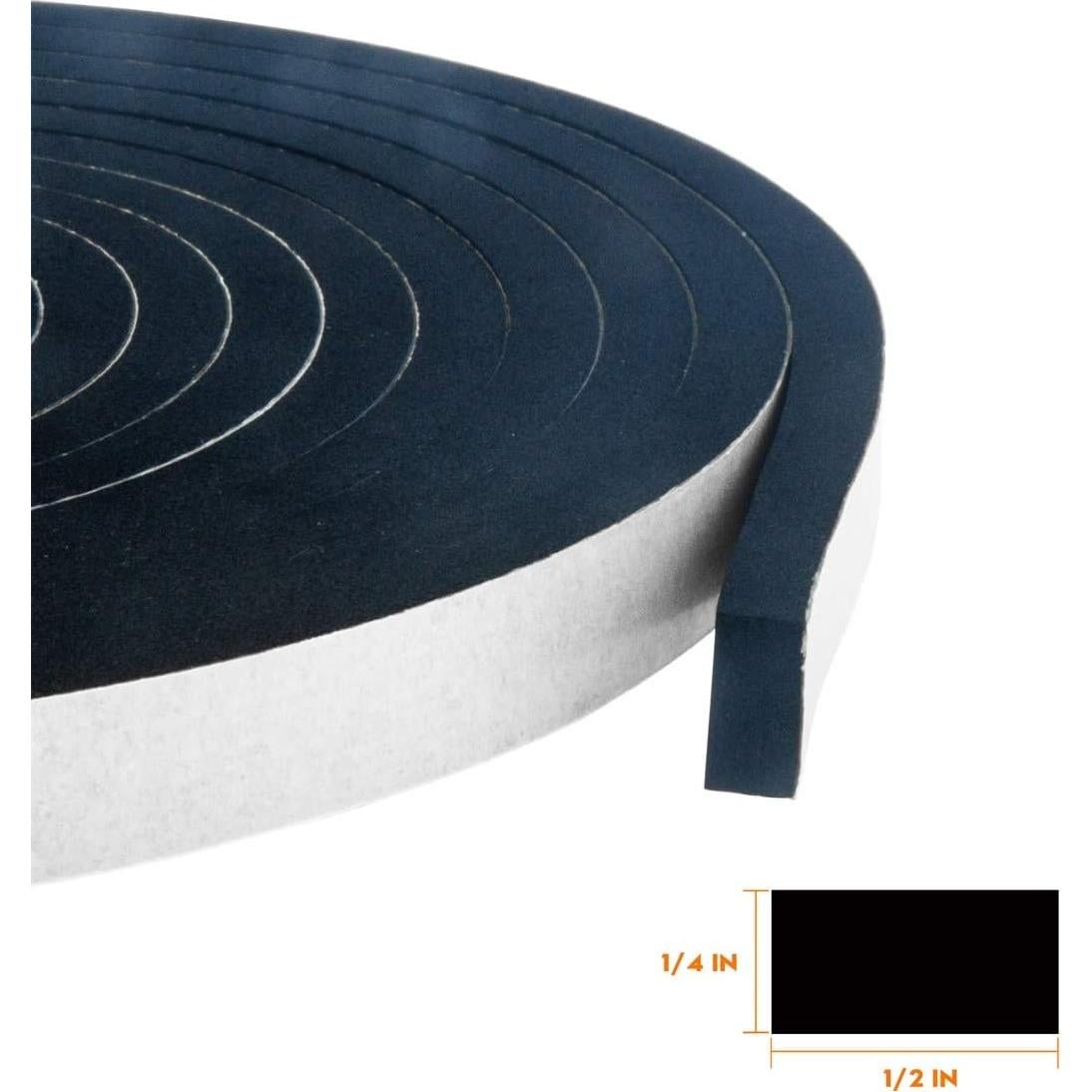 Tira de neopreno CloudBuyer 1/2" x 1/4" 26 pies sellado