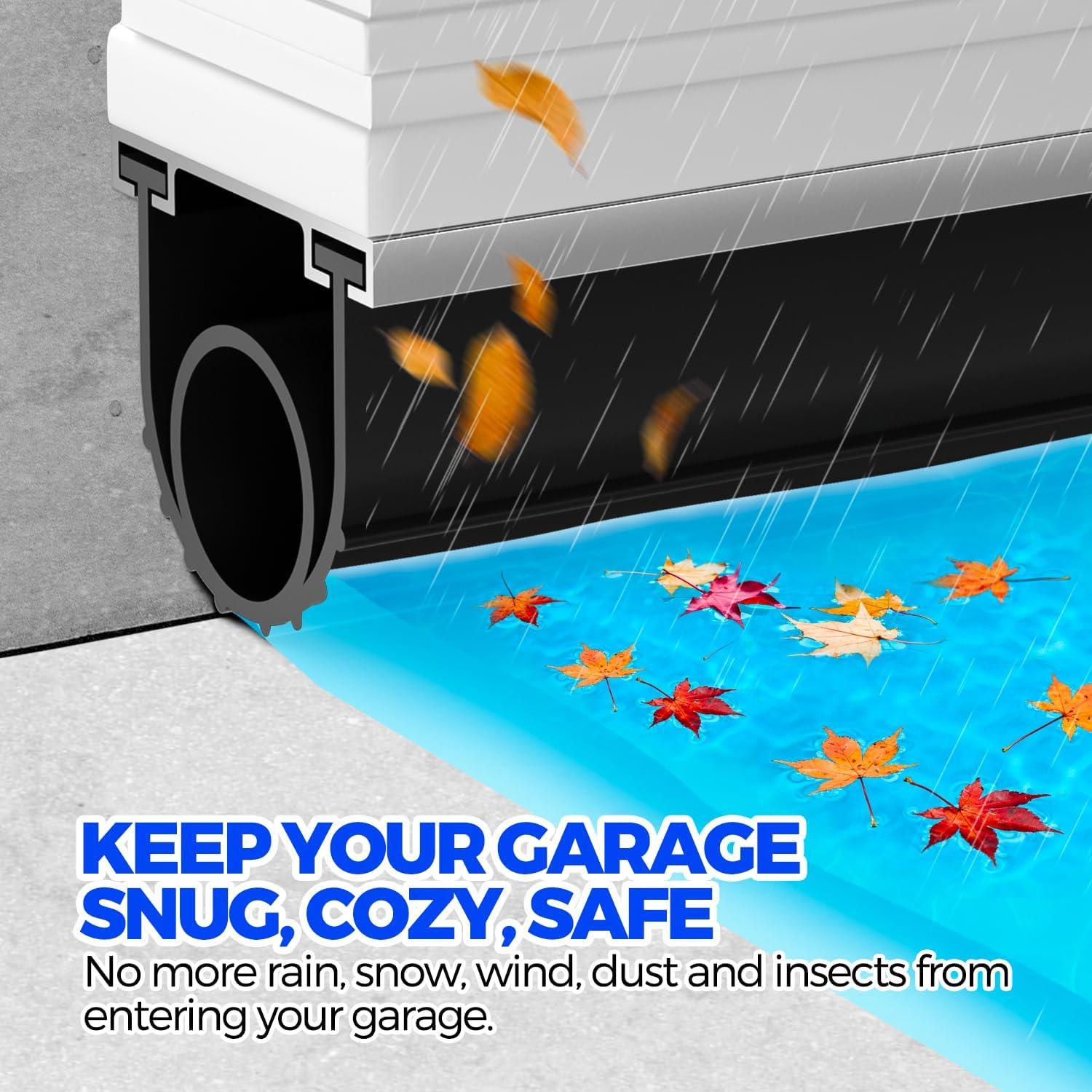 Sello de Puerta de Garaje Holikme 6.1m - Goma Impermeable