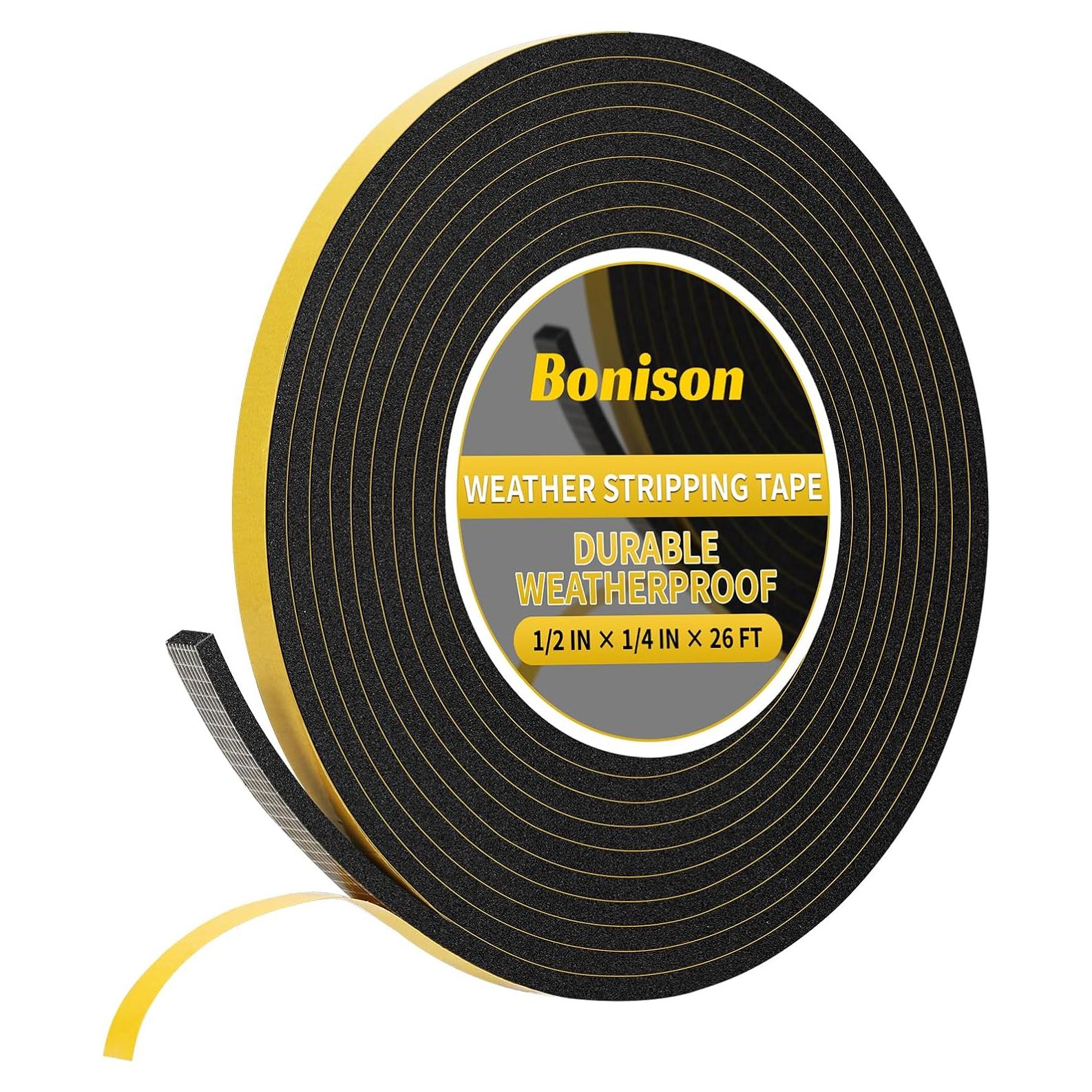 Cinta de Sellado Bonison 8m - Aislamiento Acústico Negro