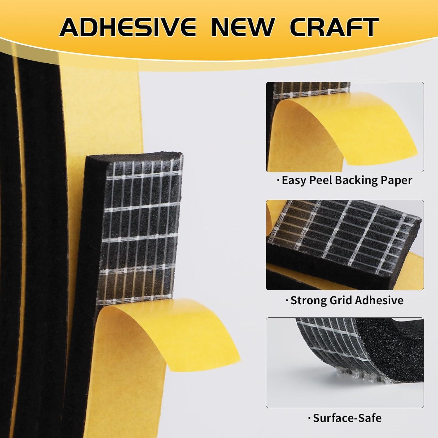 Cinta de Sellado Bonison 8m - Aislamiento Acústico Negro