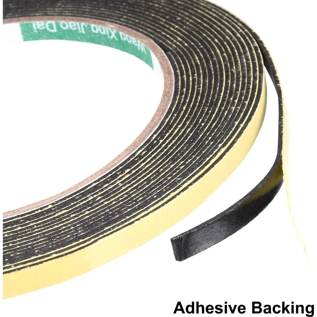 Cinta de Espuma Selladora uxcell 5mm Ancho 1mm Grosor 5m