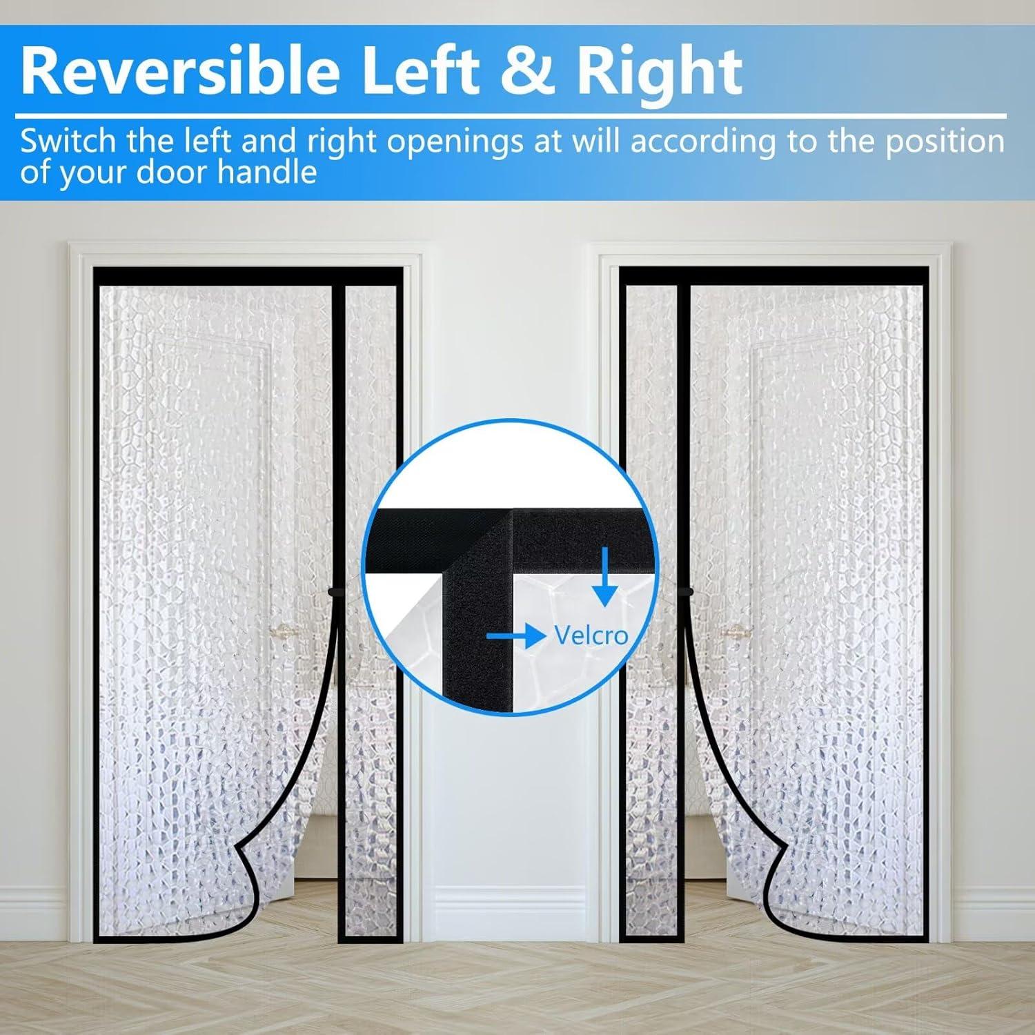 Cortina de Puerta Aislante Magnética RELIANCER 91.4x208.3cm