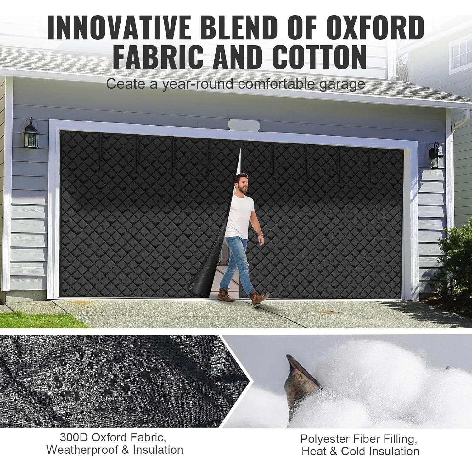 Pantalla de Puerta de Garaje VEVOR 4.88x2.13m Aislante Térmico