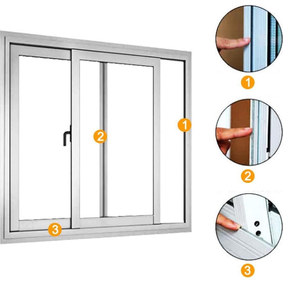 Cinta Selladora Bruiefpap 39.4FT Gris 0.35" Ancho Aislamiento
