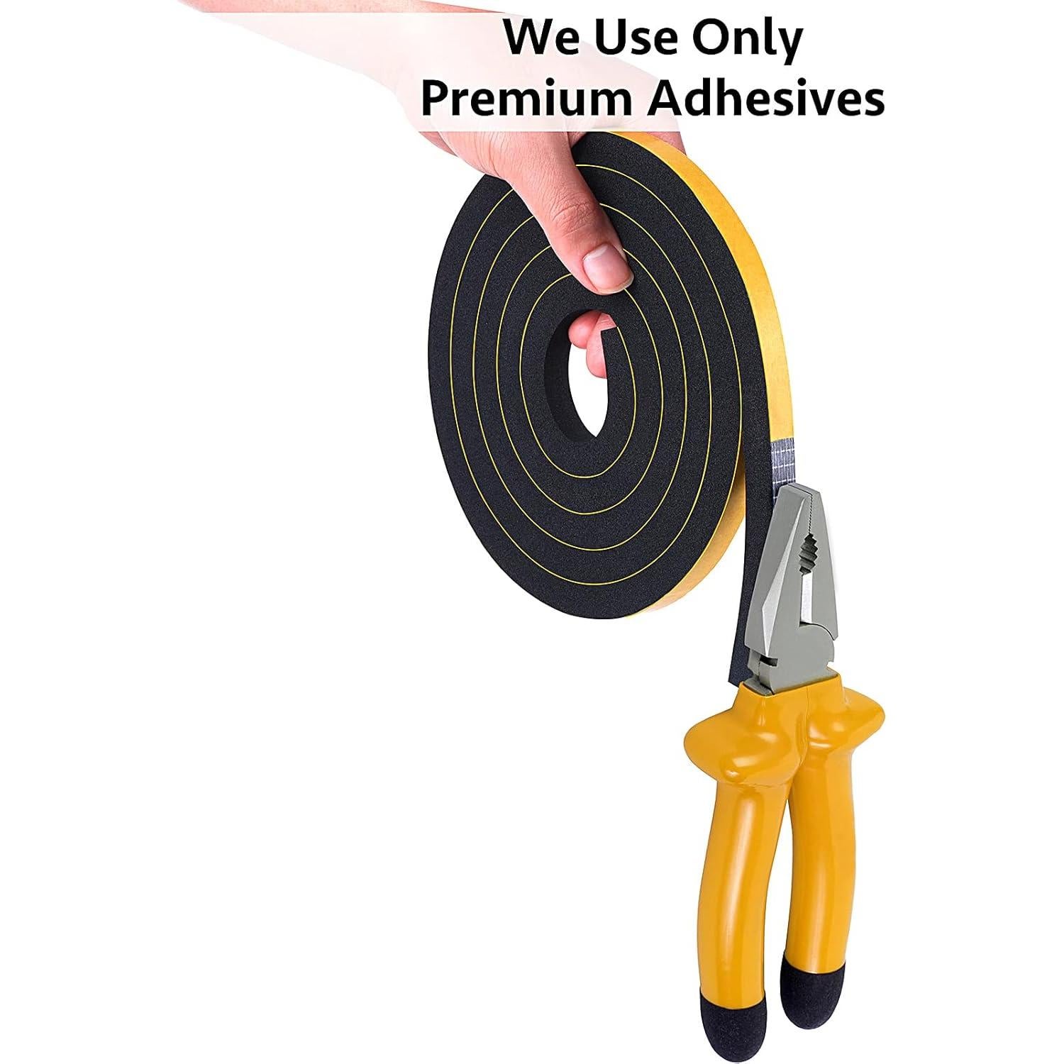 Burlete Adhesivo Trisiki 26 pies Alta Densidad Negro