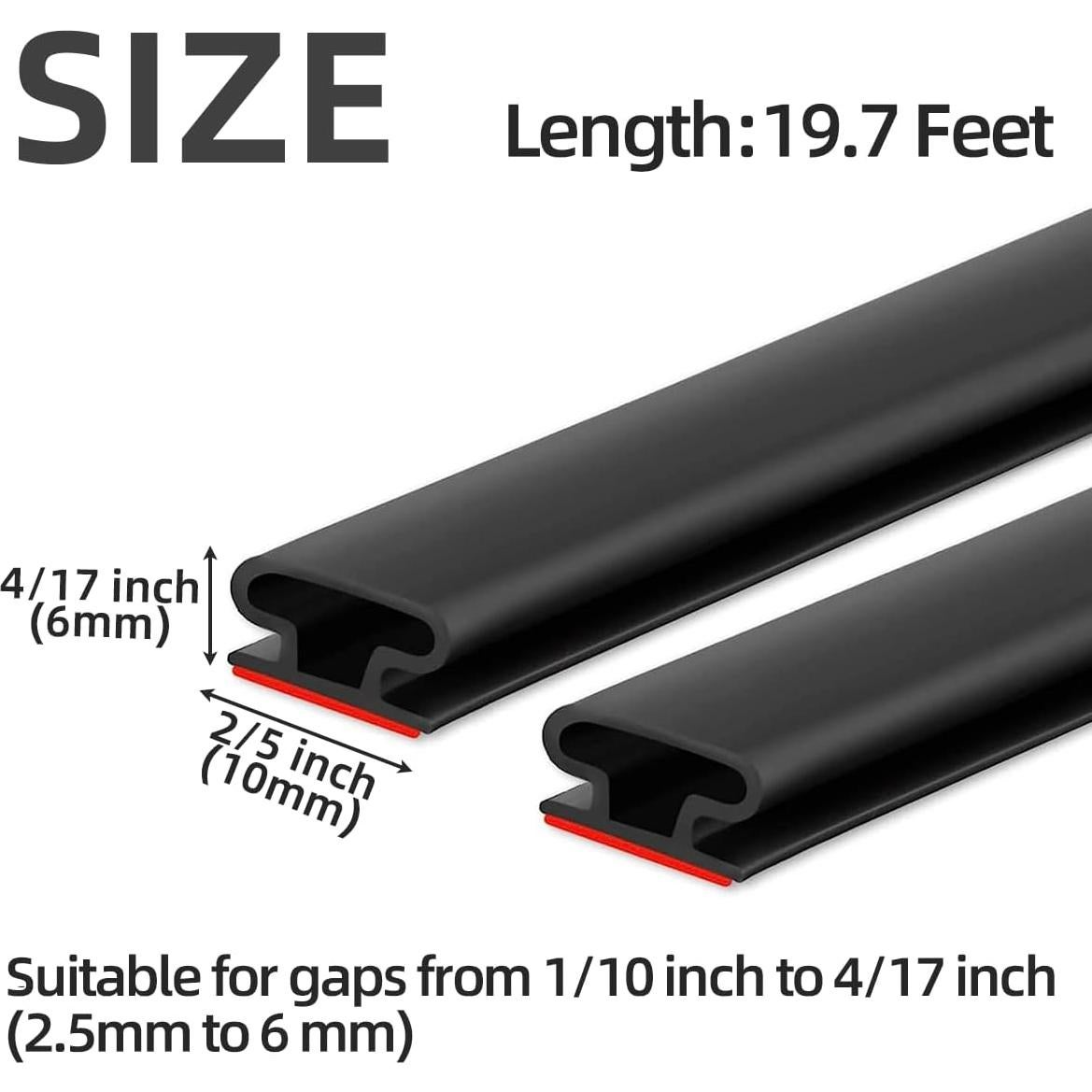Tira de Sellado Autoadhesiva ESUFEIR 6m para Puertas y Ventanas