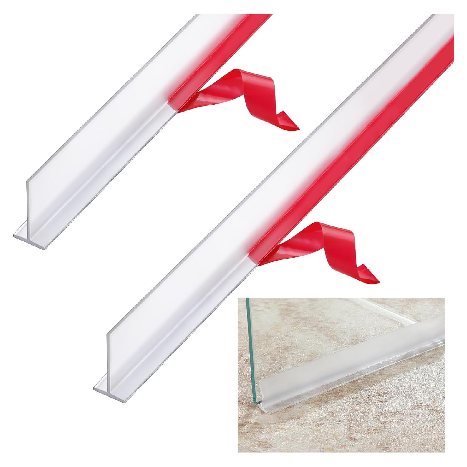 Tira de Sello de Puerta de Ducha Nuanchu 1.85m Transparente - 2 Pcs