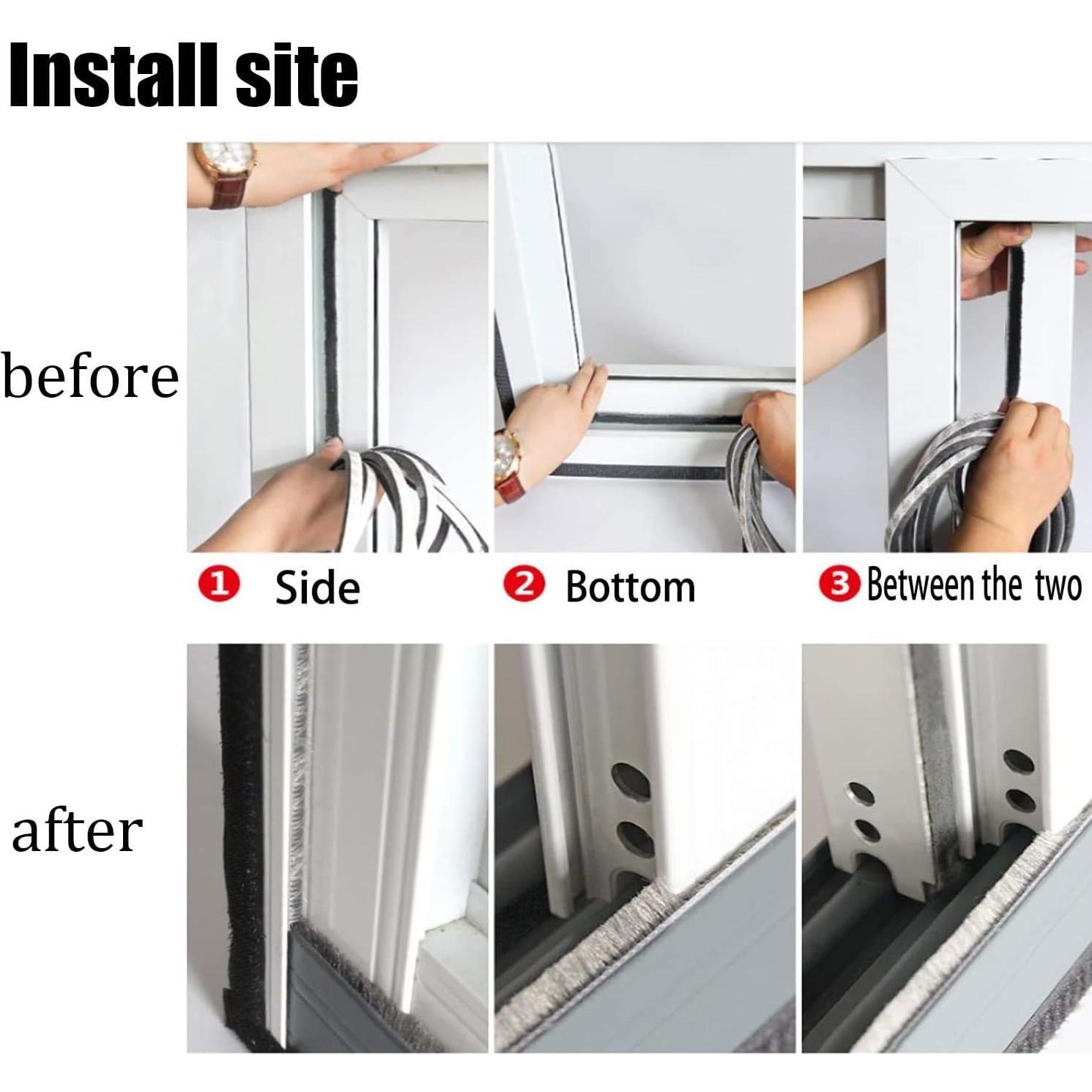 Tira de Sellado Autoadhesiva OIKIIOK 10m x 0.89cm Gris