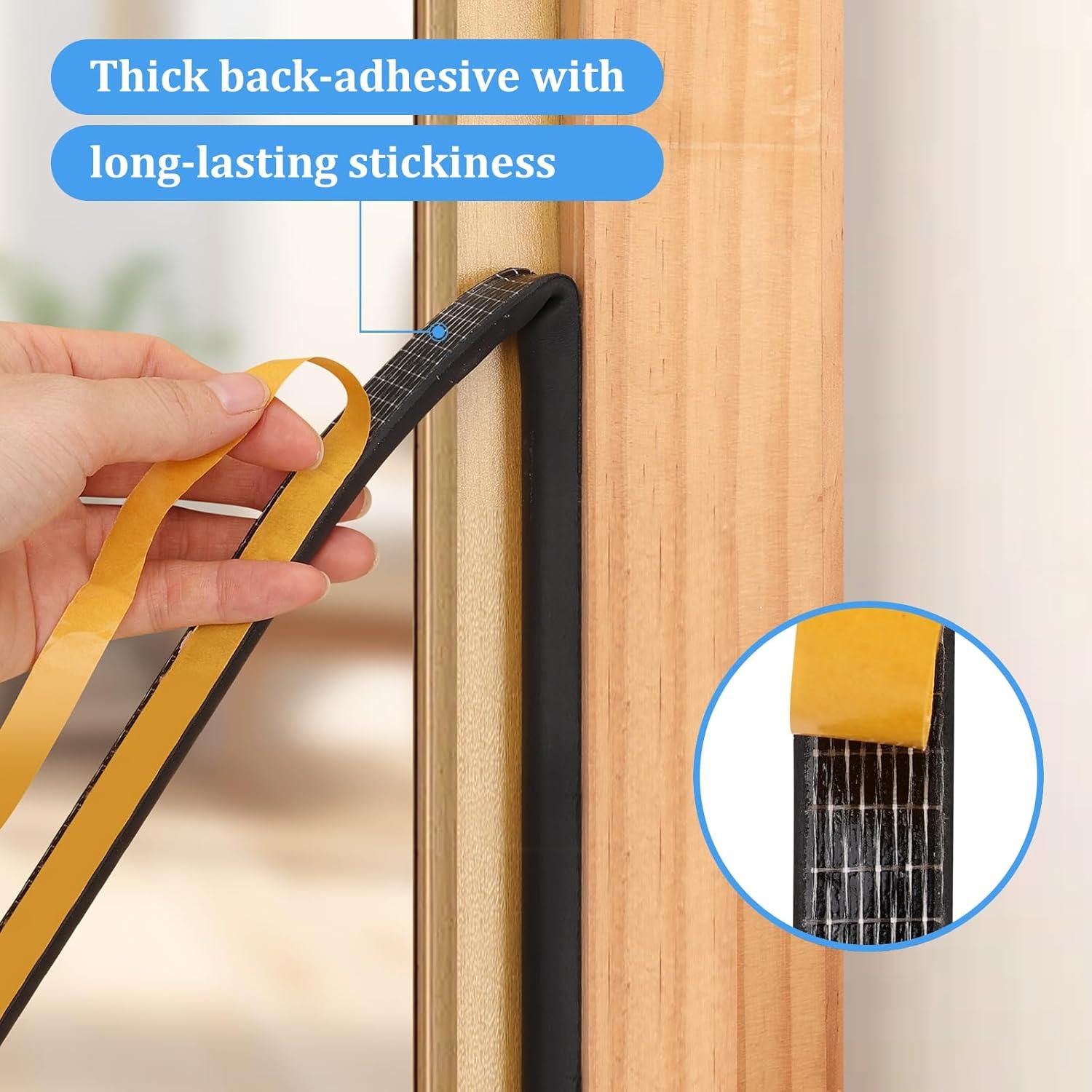 Sello de Puerta de Goma Amzjjle 6.4oz 19.7ft Aislamiento Acústico