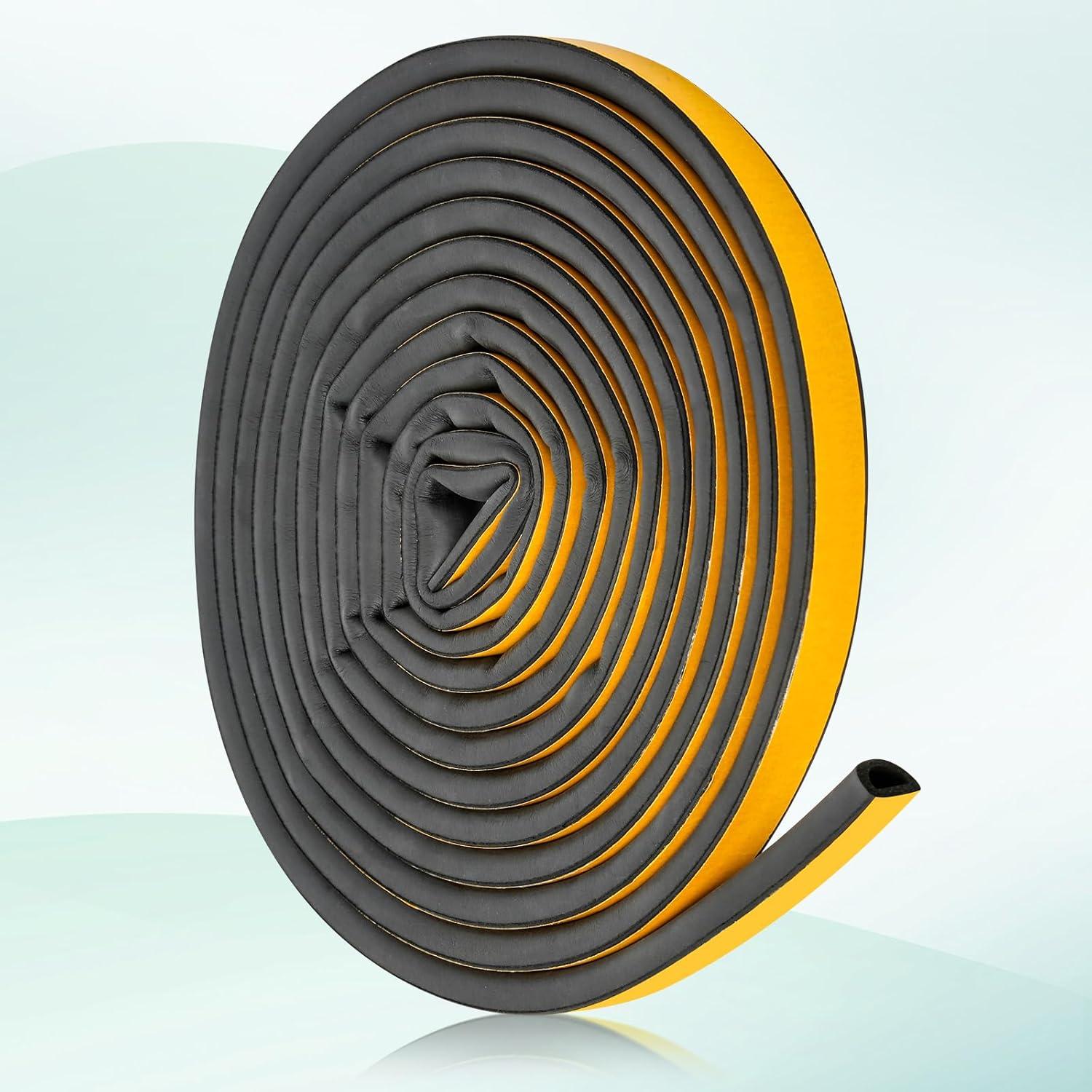 Sello de Puerta de Goma Amzjjle 6.4oz 19.7ft Aislamiento Acústico