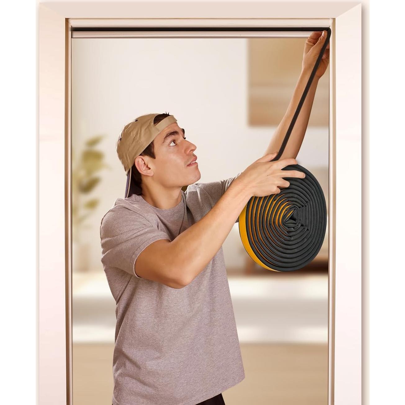 Sello de Puerta de Goma Amzjjle 6.4oz 19.7ft Aislamiento Acústico