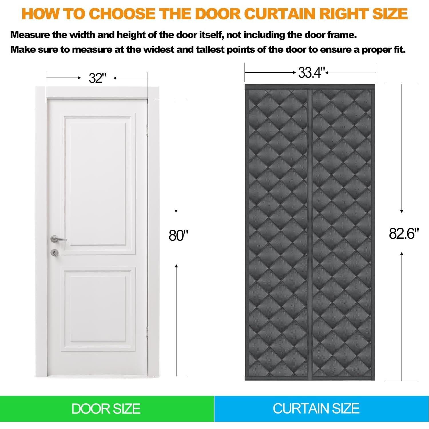 Cortina Térmica Aislante Magnética Anrukler 81.3x203.2cm