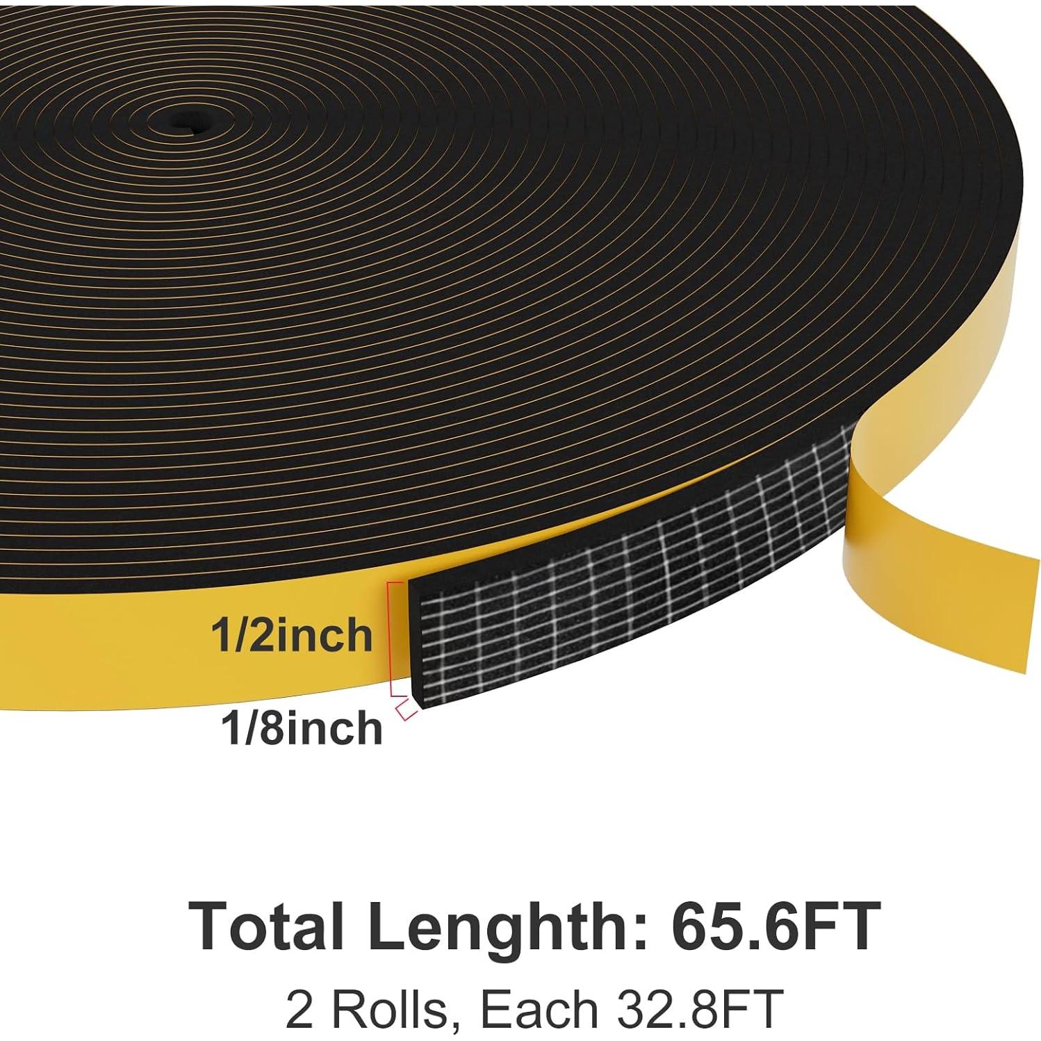 Tira de Sellado EGOFIX Negra 20m Espuma Aislante 1.27cm