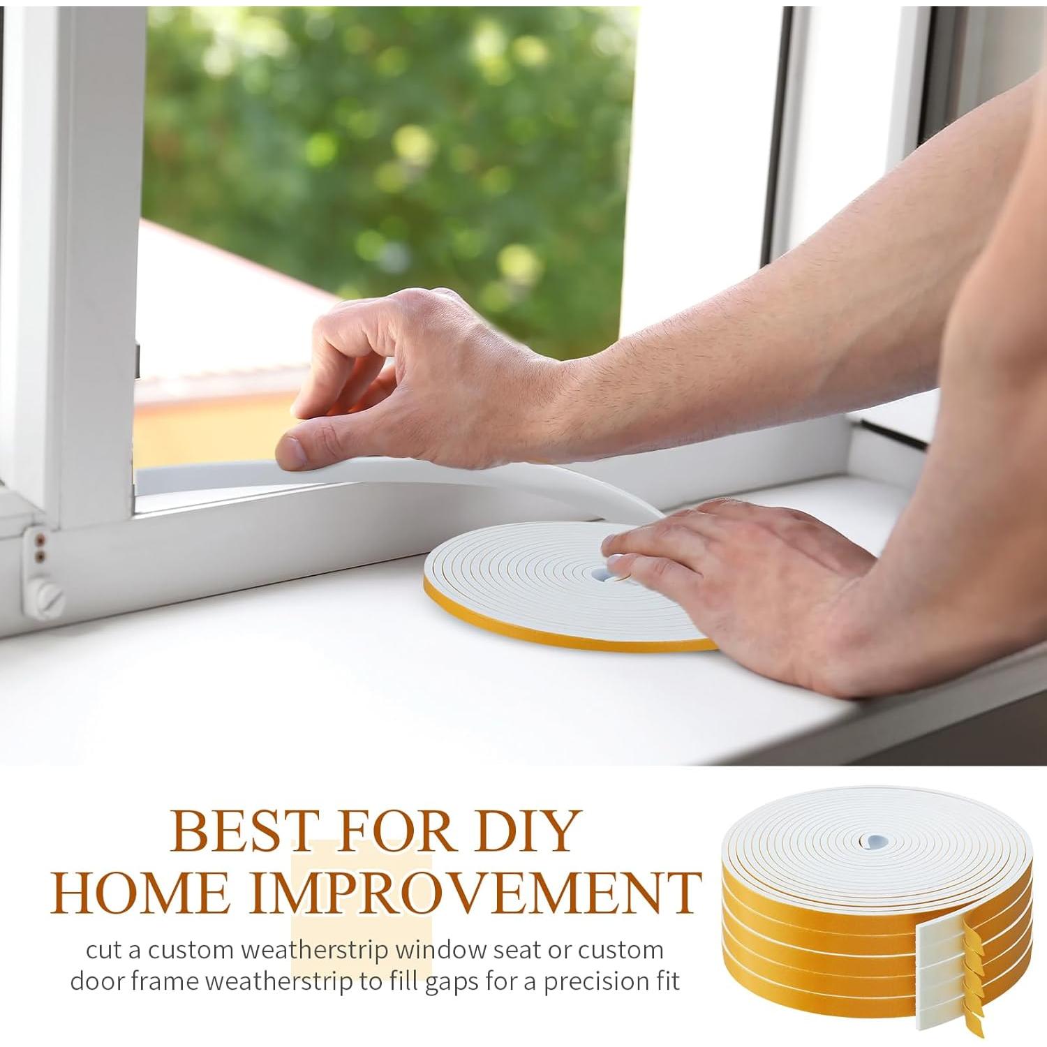 Tira de Sellado de Espuma Frienda 10.06m Adhesivo Blanco