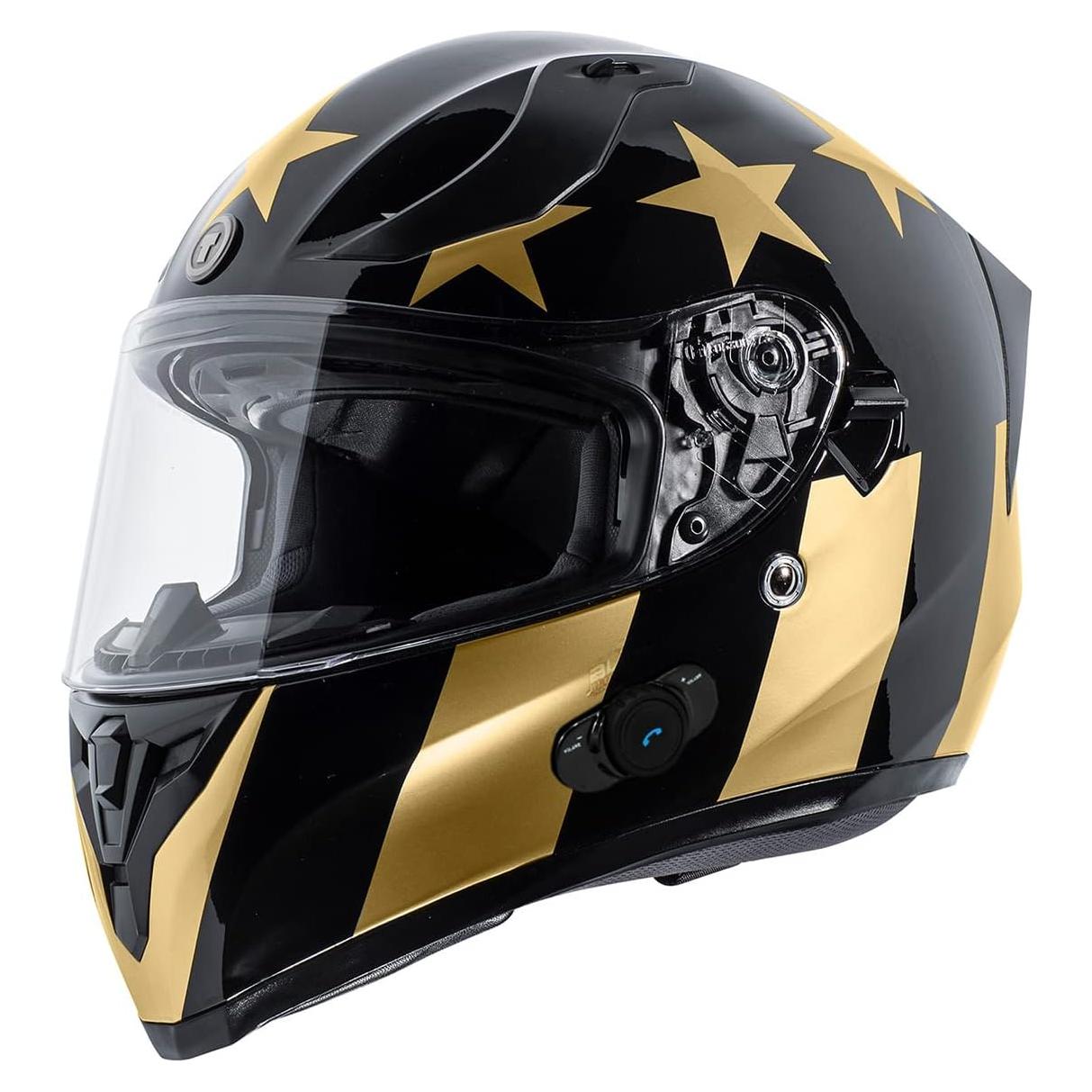Casco Integral TORC T15B Bluetooth Negro Brillante