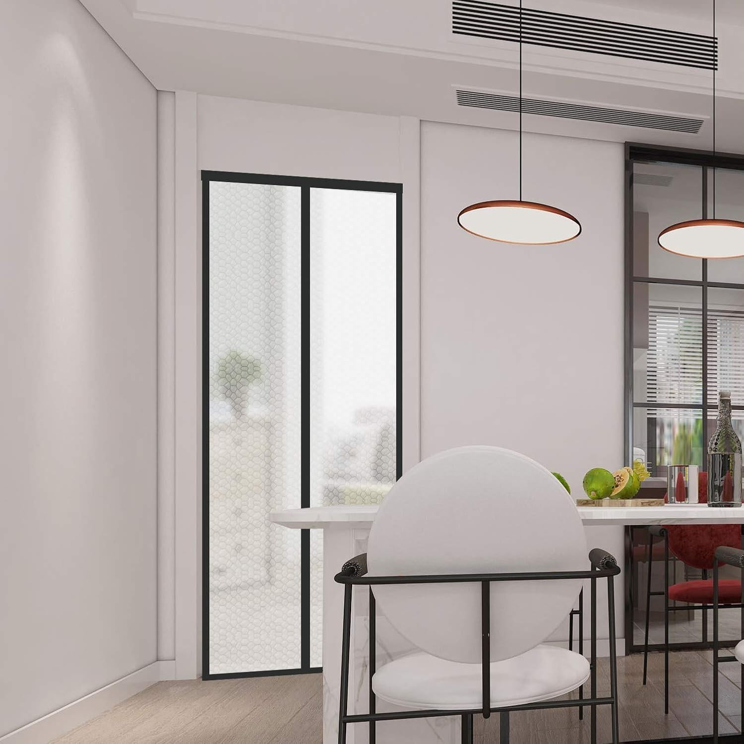 Cortina de Puerta Aislante Magnética SANJIANKER 36x82 Negro