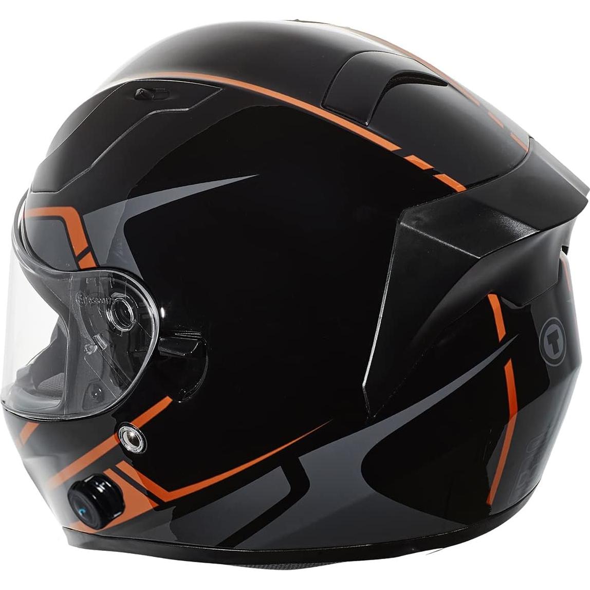 Casco Integrado TORC T15B Bluetooth Negro Naranja