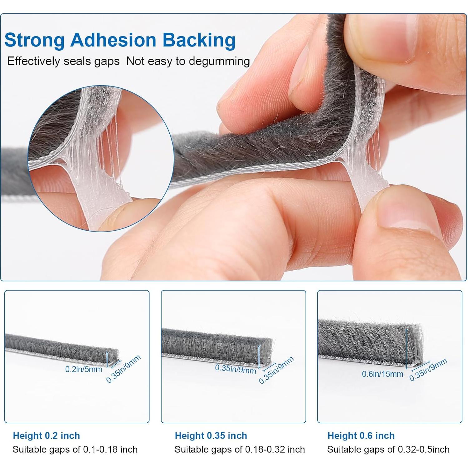 Sello de Puerta con Burlete Yomirduy 10.06 m Aislante Acústico