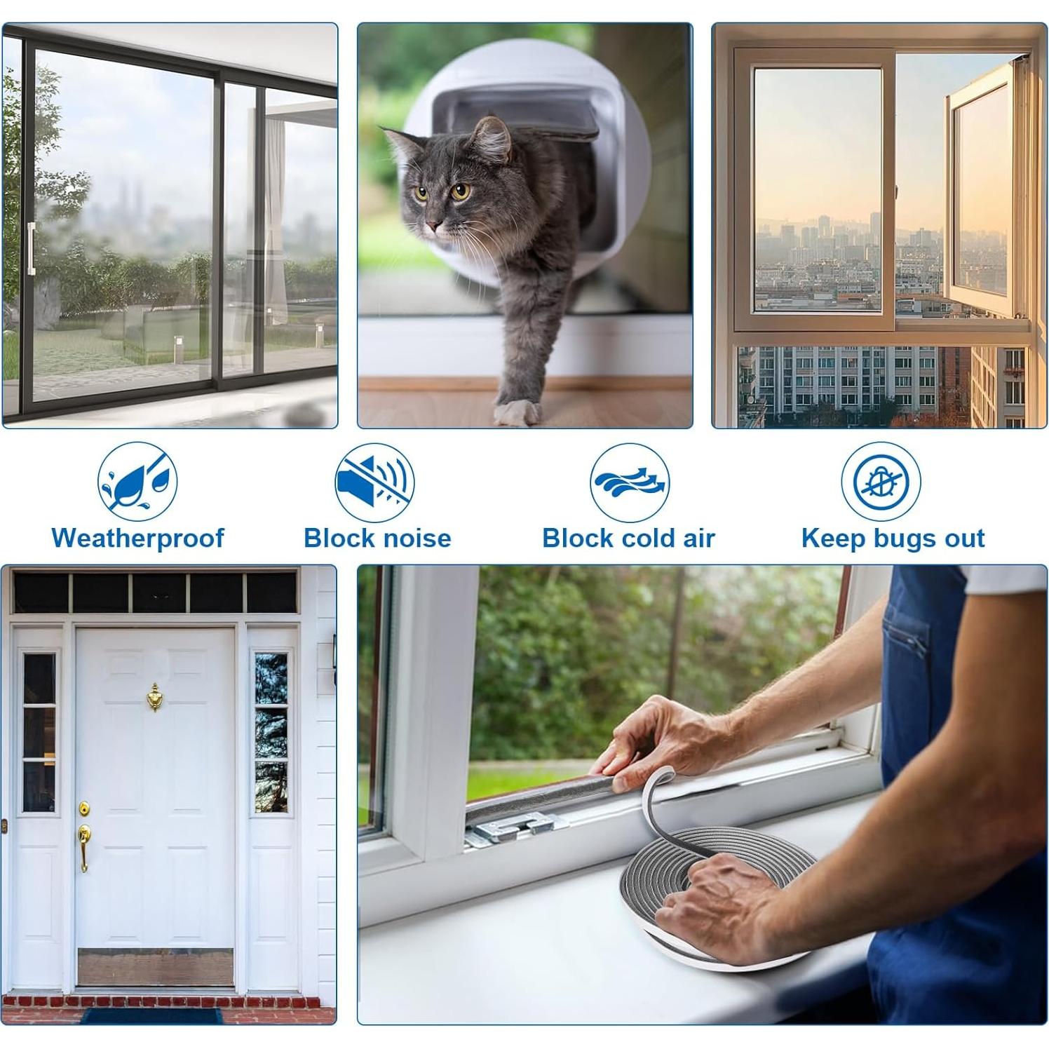 Sello de Puerta con Burlete Yomirduy 10.06 m Aislante Acústico