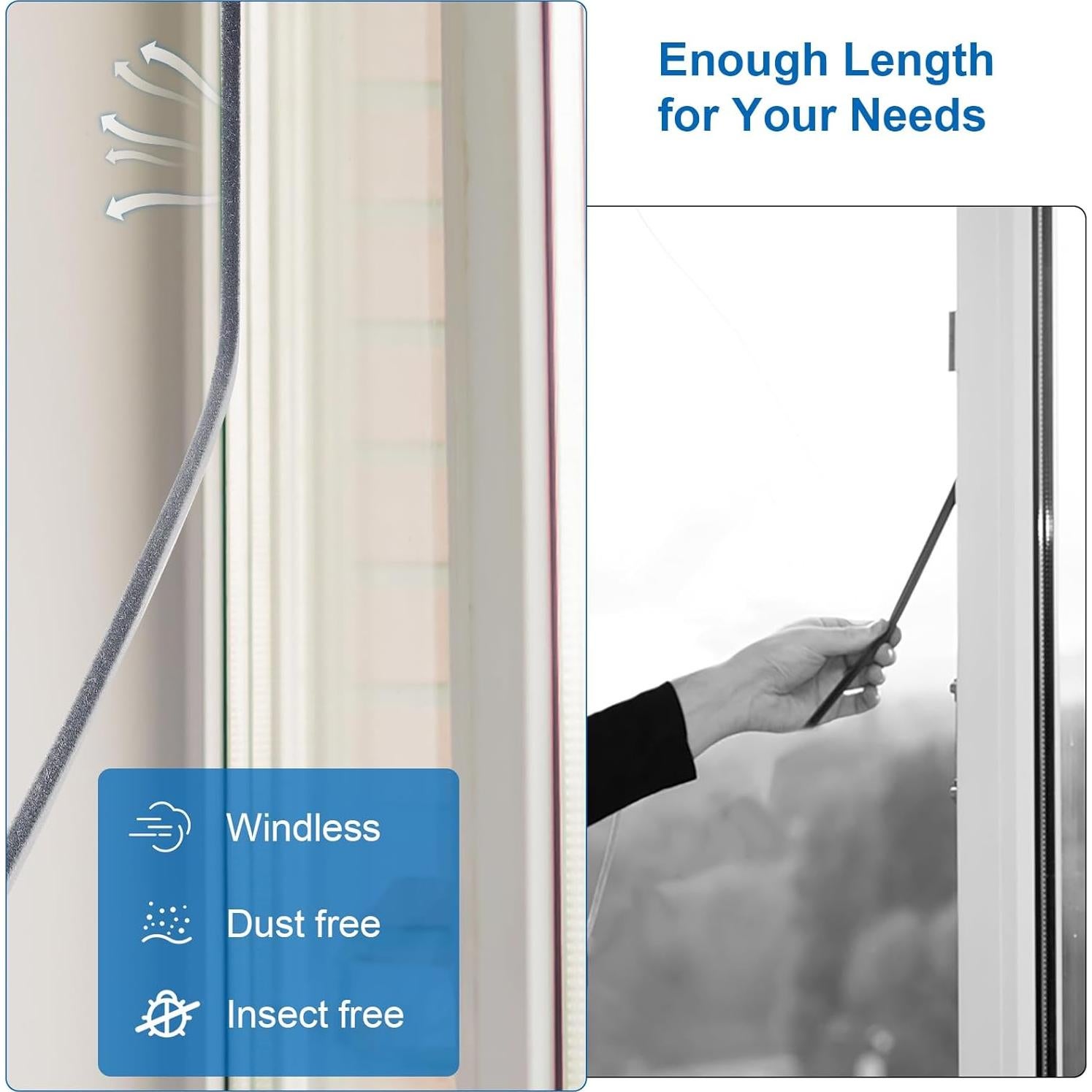 Sello de Puerta con Burlete Yomirduy 10.06 m Aislante Acústico